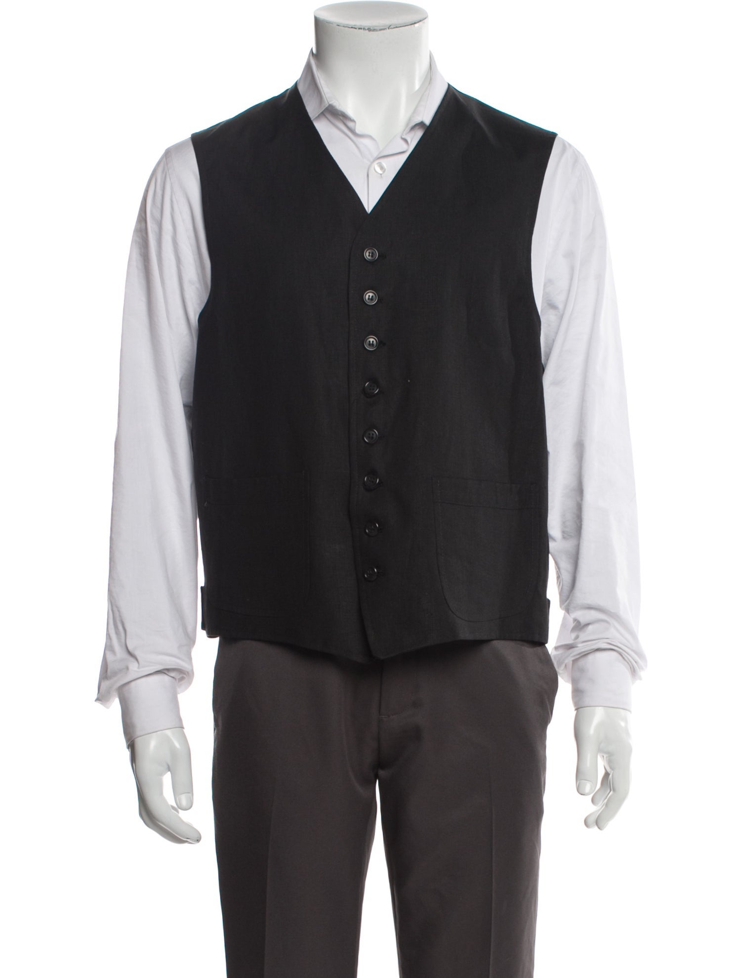Neiman Marcus Solid Suit Vest