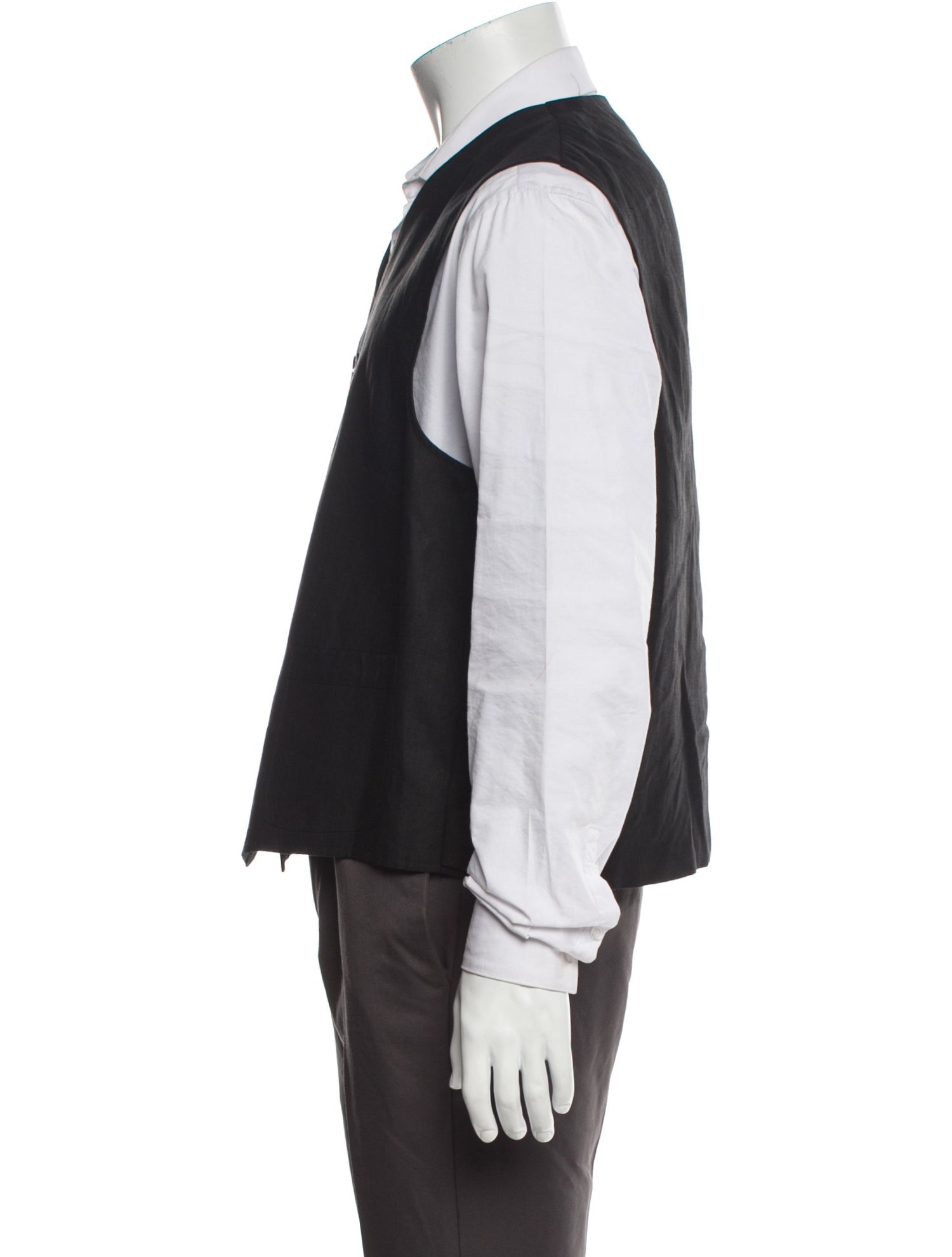 Neiman Marcus Solid Suit Vest