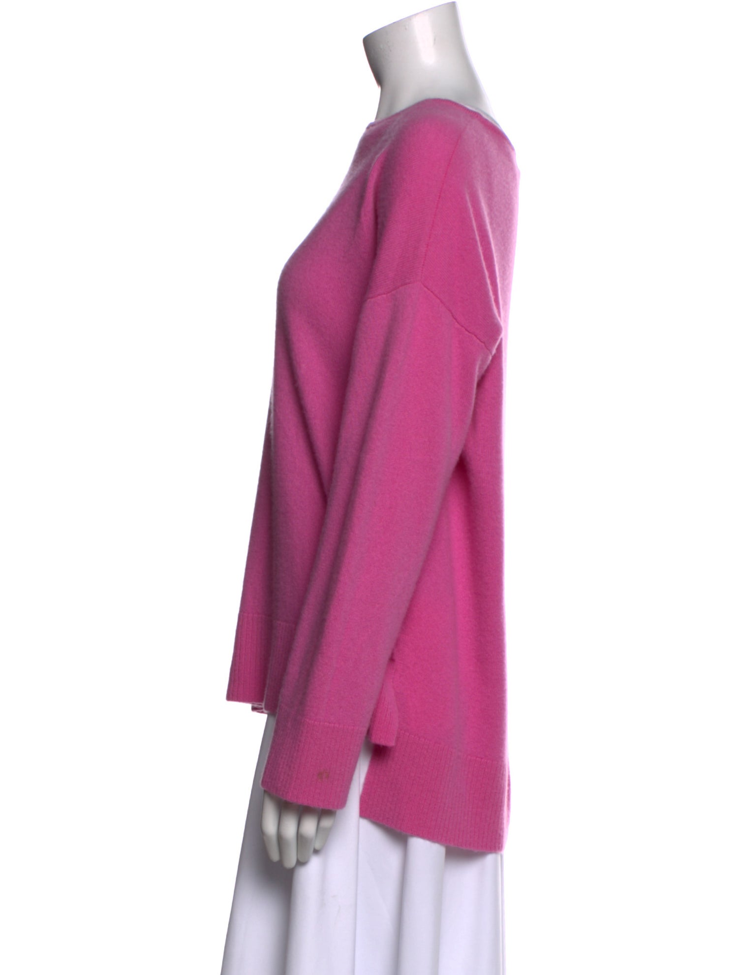 Neiman Marcus Cashmere Bateau Neckline Sweater