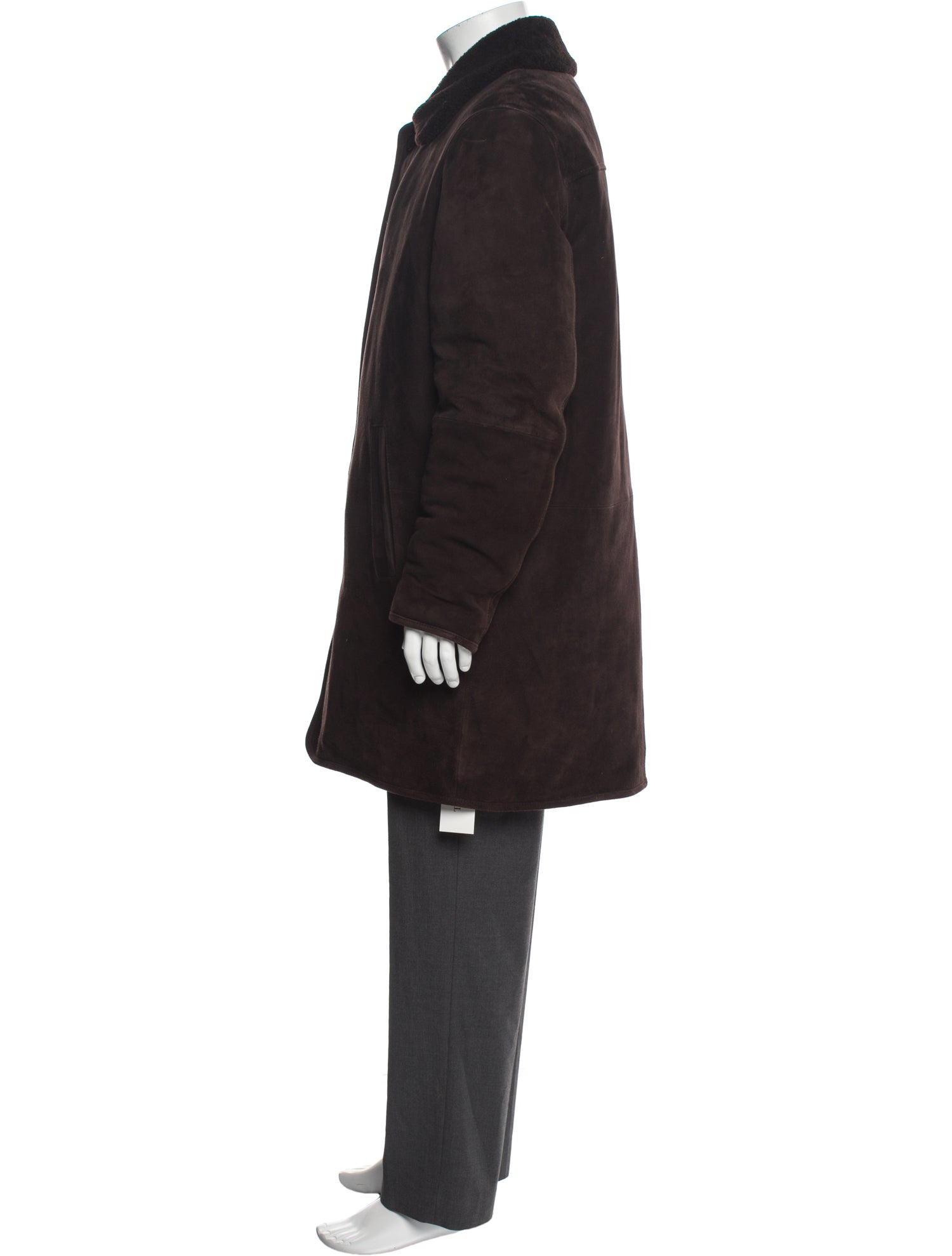 Neiman Marcus Goat Leather Overcoat