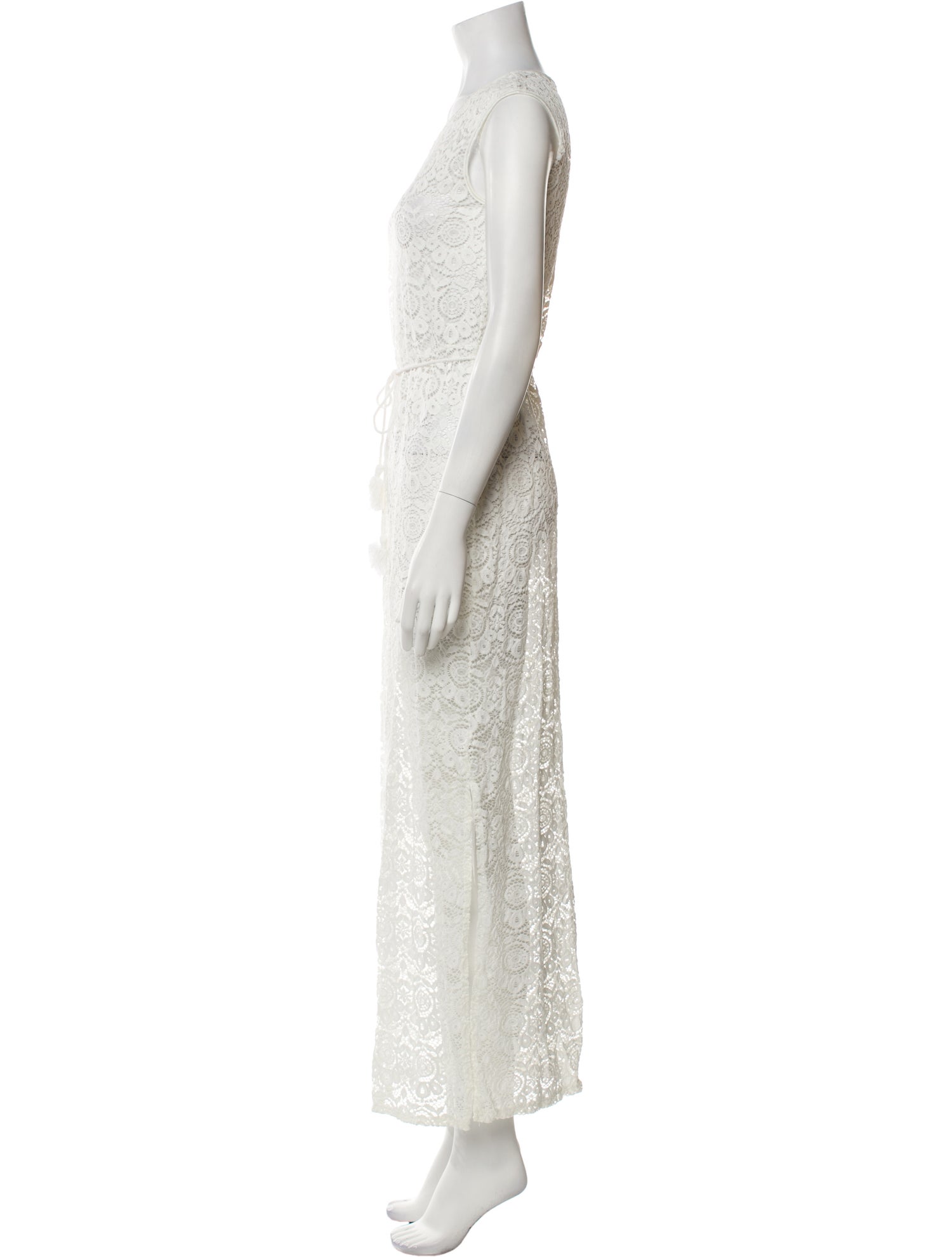 Neiman Marcus Bateau Neckline Long Dress