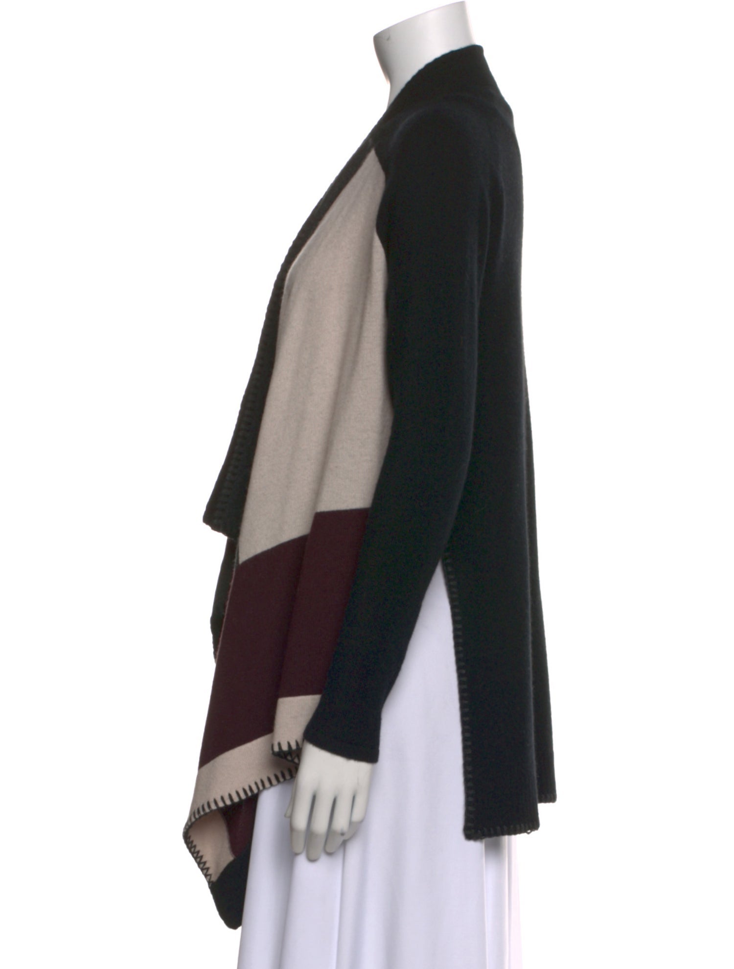 Neiman Marcus Cashmere Colorblock Pattern Sweater