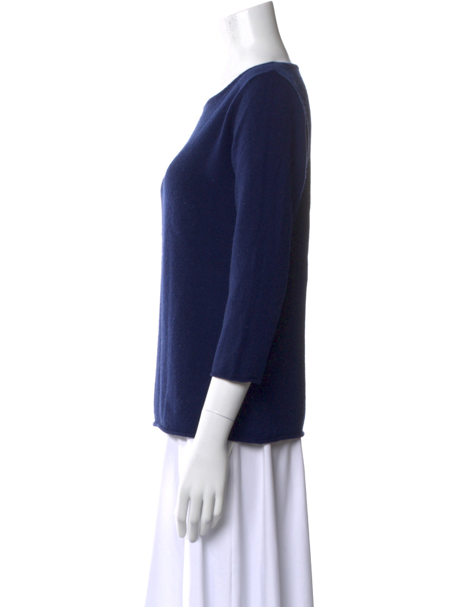 Neiman Marcus Cashmere Bateau Neckline Sweater