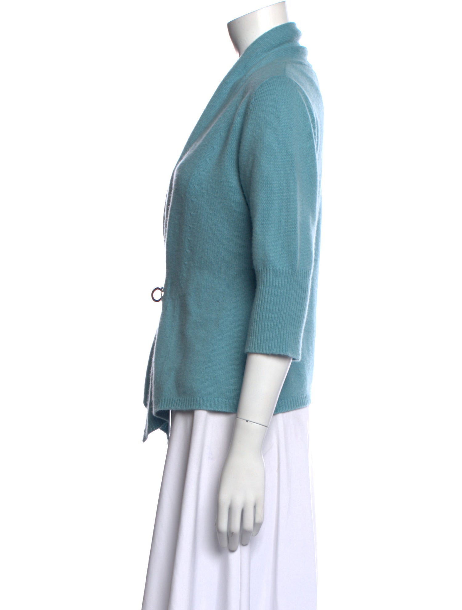 Neiman Marcus Cashmere Plunge Neckline Sweater