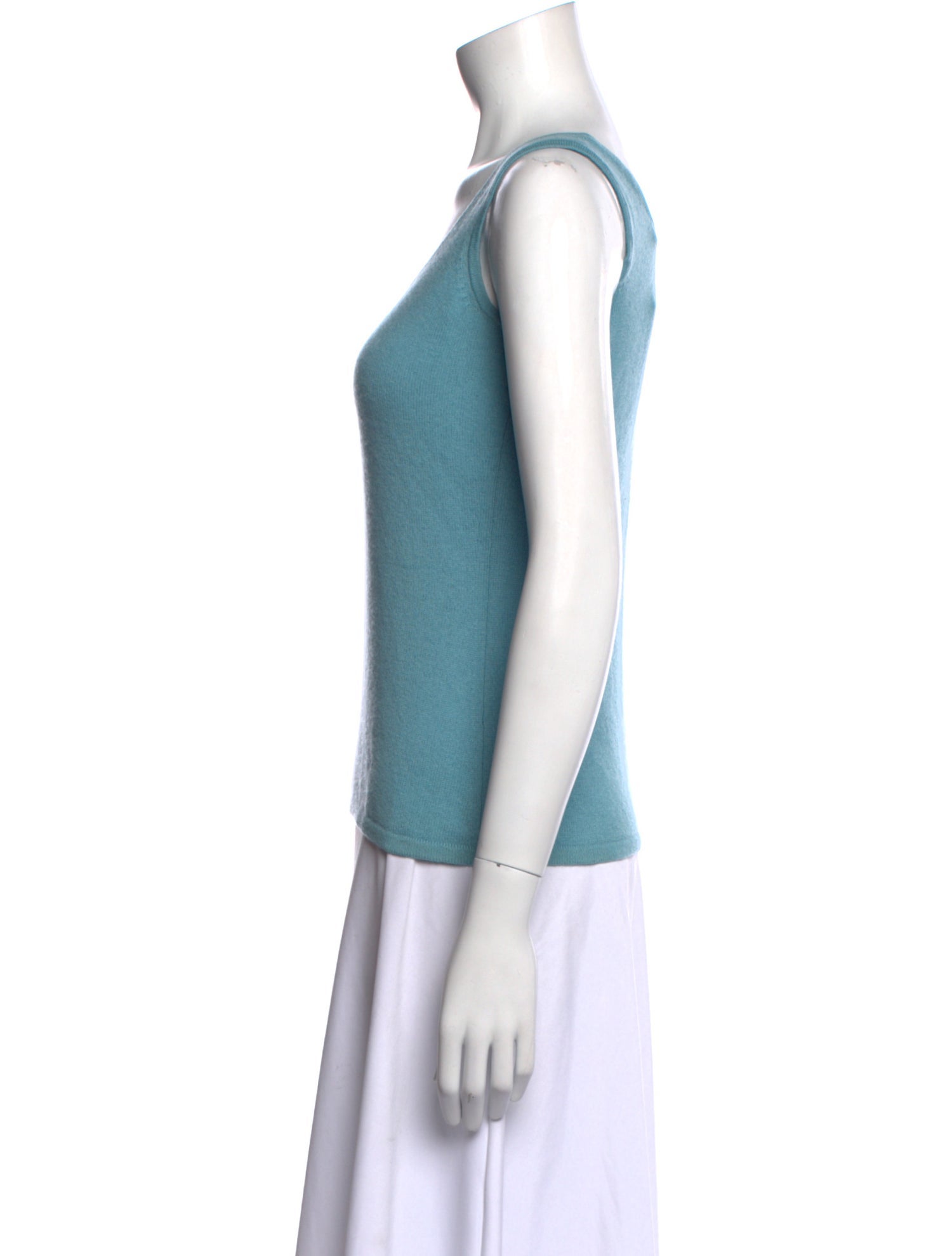 Neiman Marcus Cashmere Scoop Neck Top