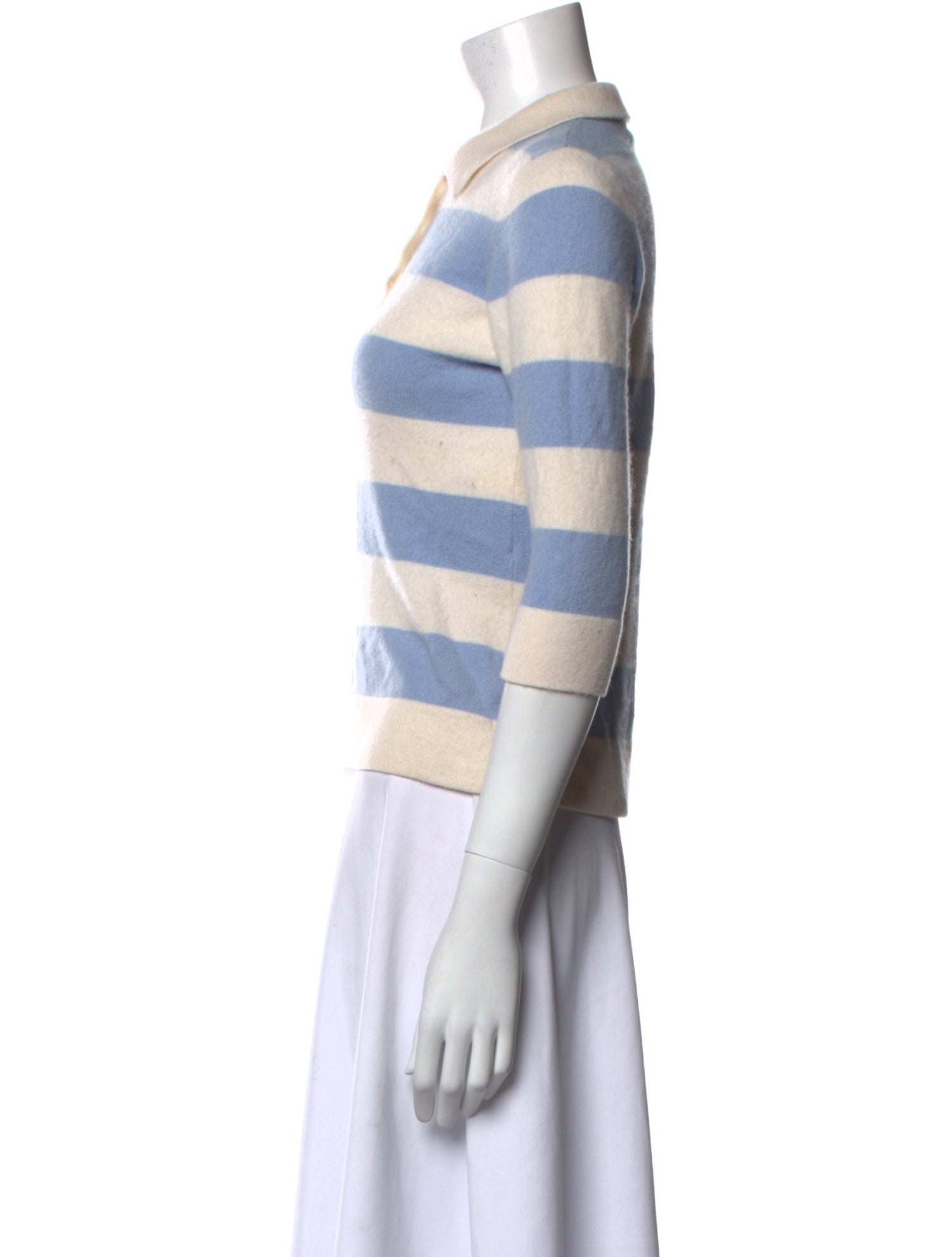 Neiman Marcus Cashmere Striped Sweater