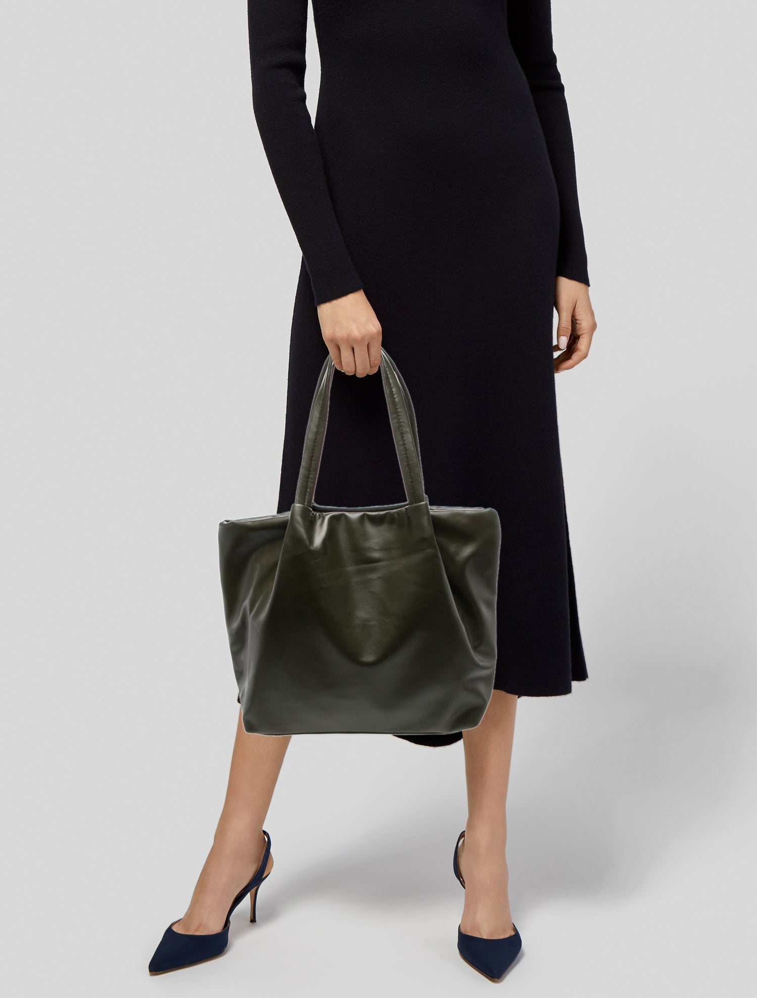 Neiman Marcus Leather Tote