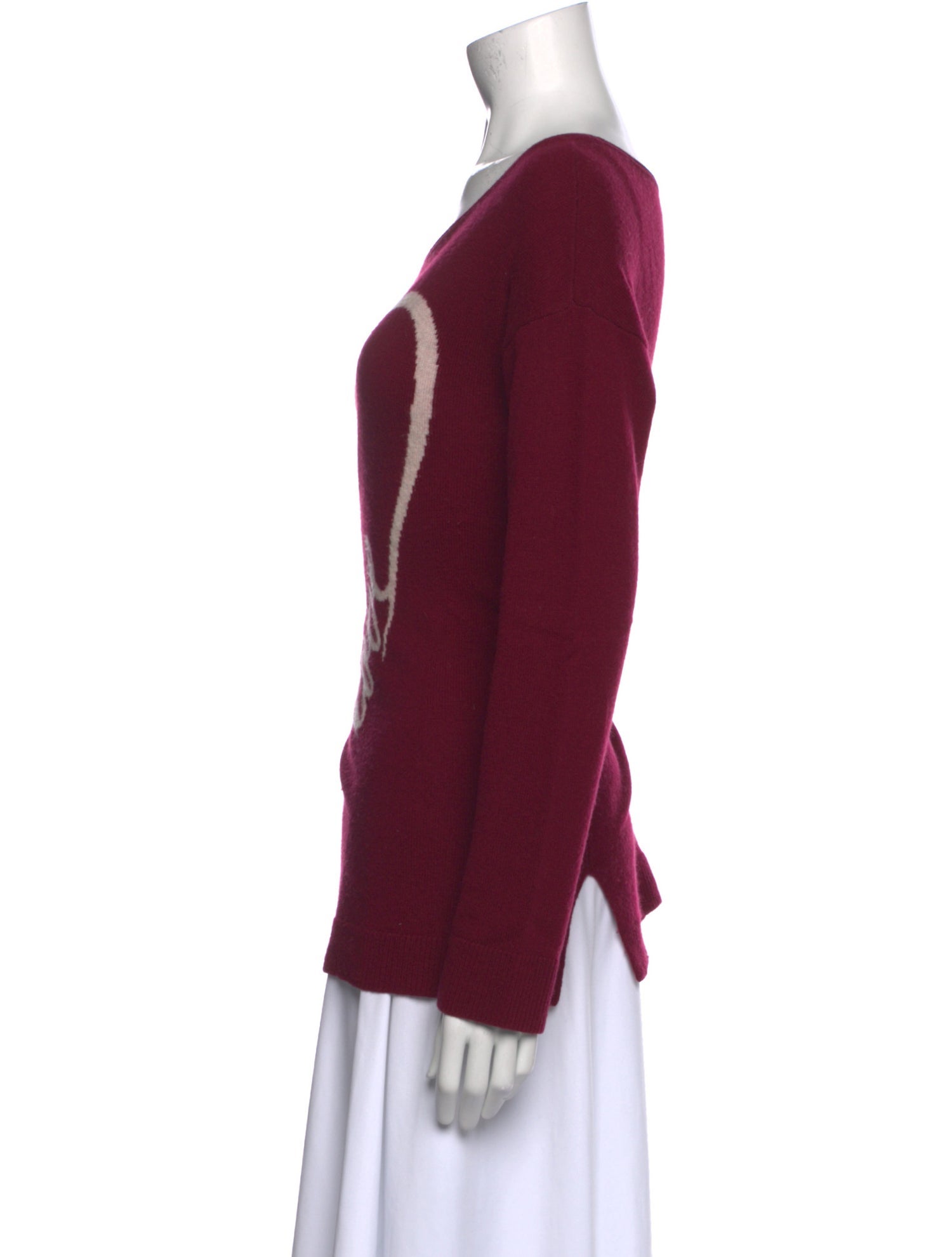 Neiman Marcus Cashmere Printed Sweater