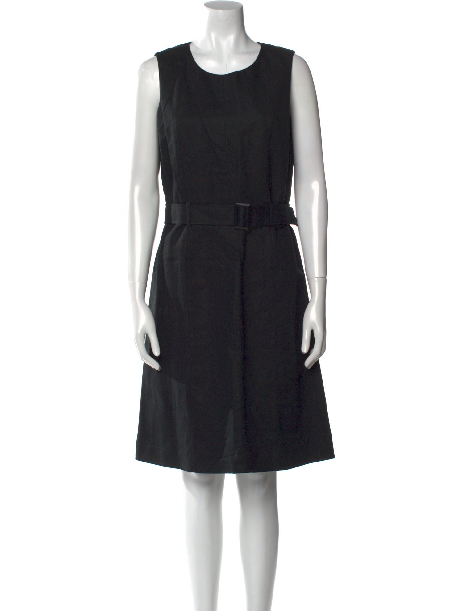 Neiman Marcus Scoop Neck Knee-Length Dress