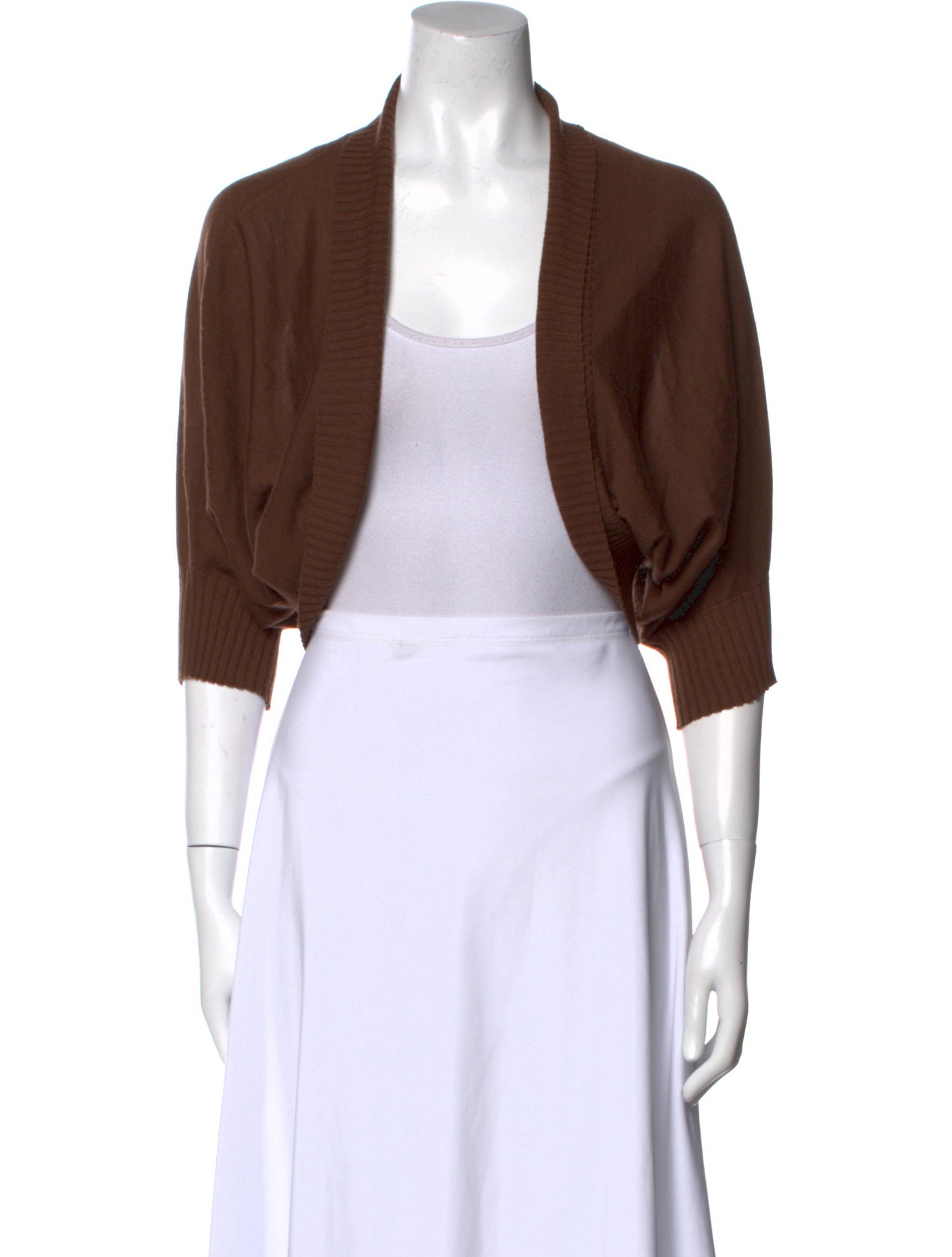 Neiman Marcus Cashmere Open Front Sweater