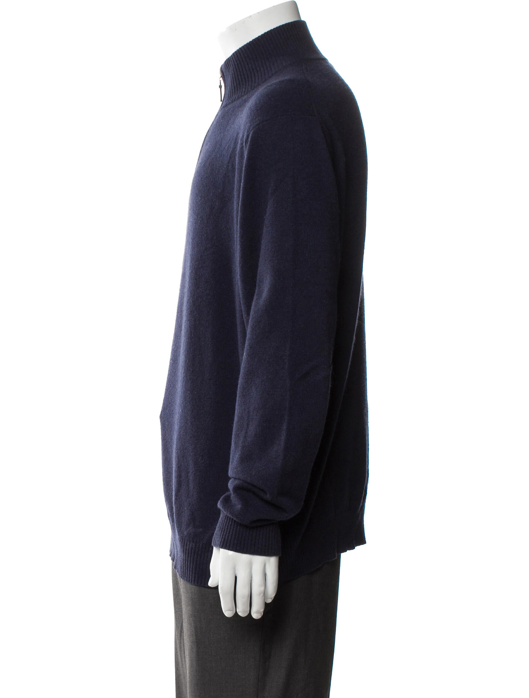 Neiman Marcus Cashmere Turtleneck Polo Sweater