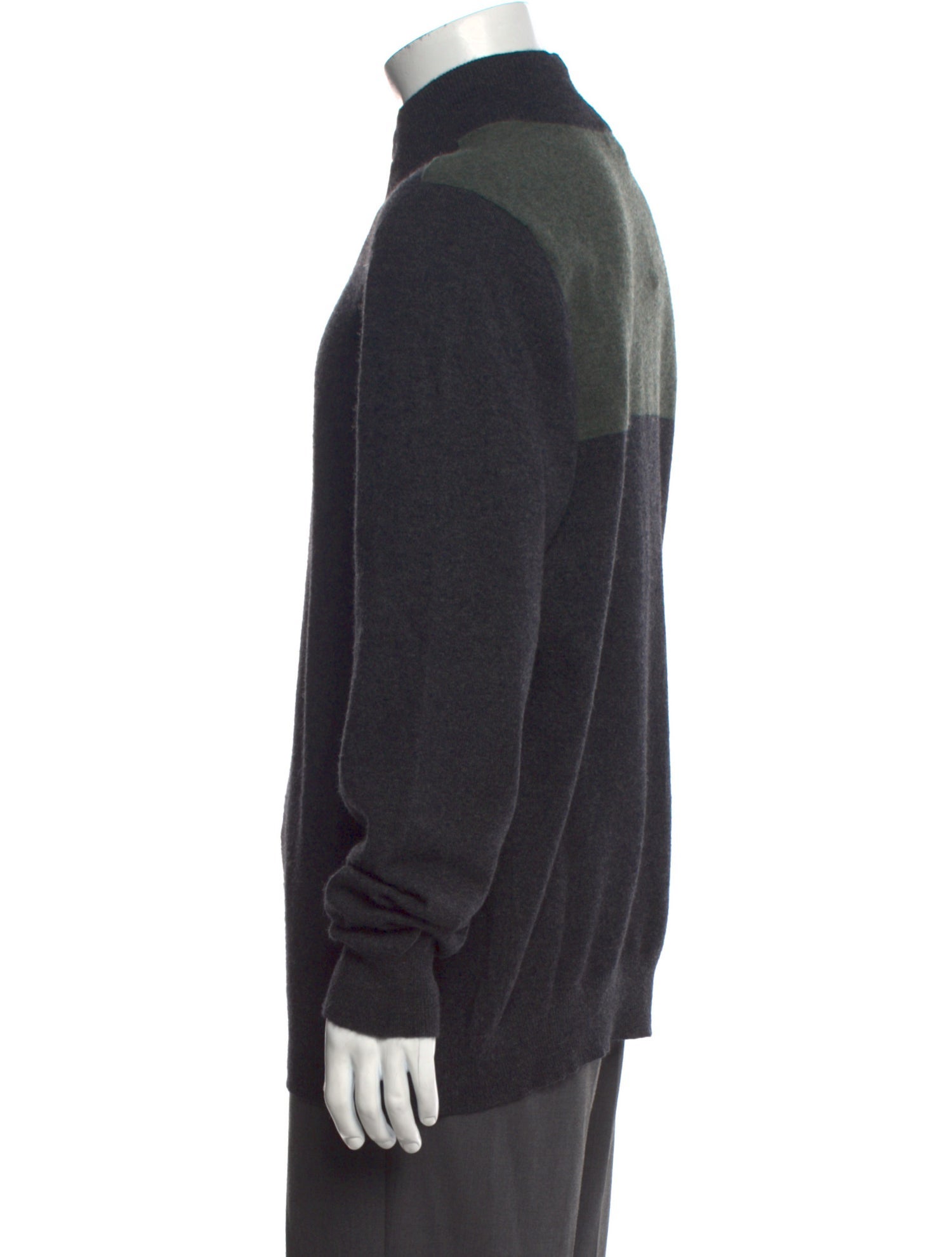 Neiman Marcus Cashmere Mock Neck Polo Sweater