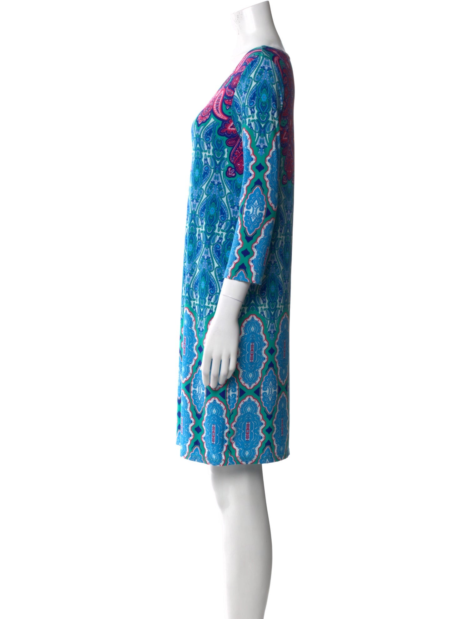 Neiman Marcus Printed Mini Dress