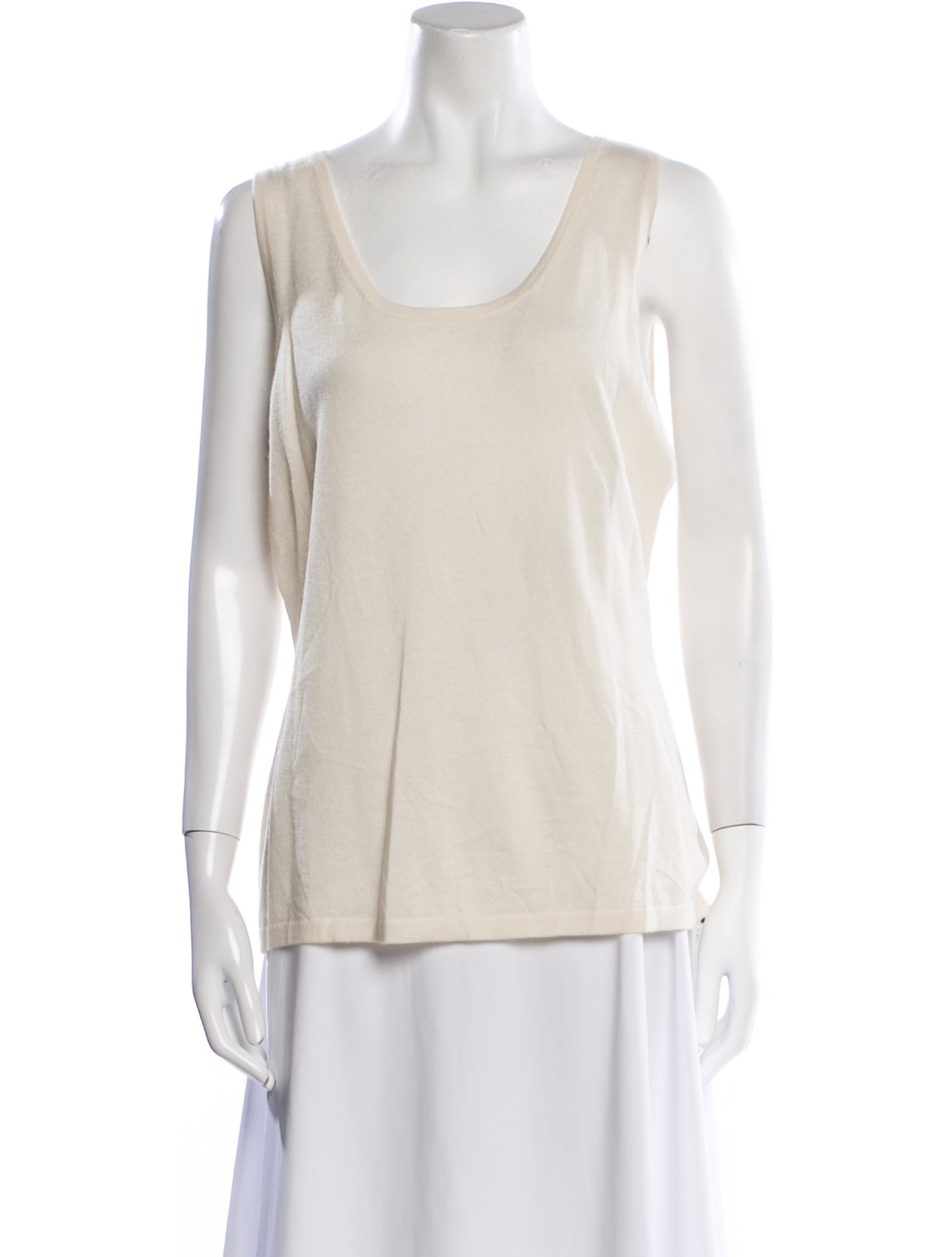 Neiman Marcus Cashmere Scoop Neck Top