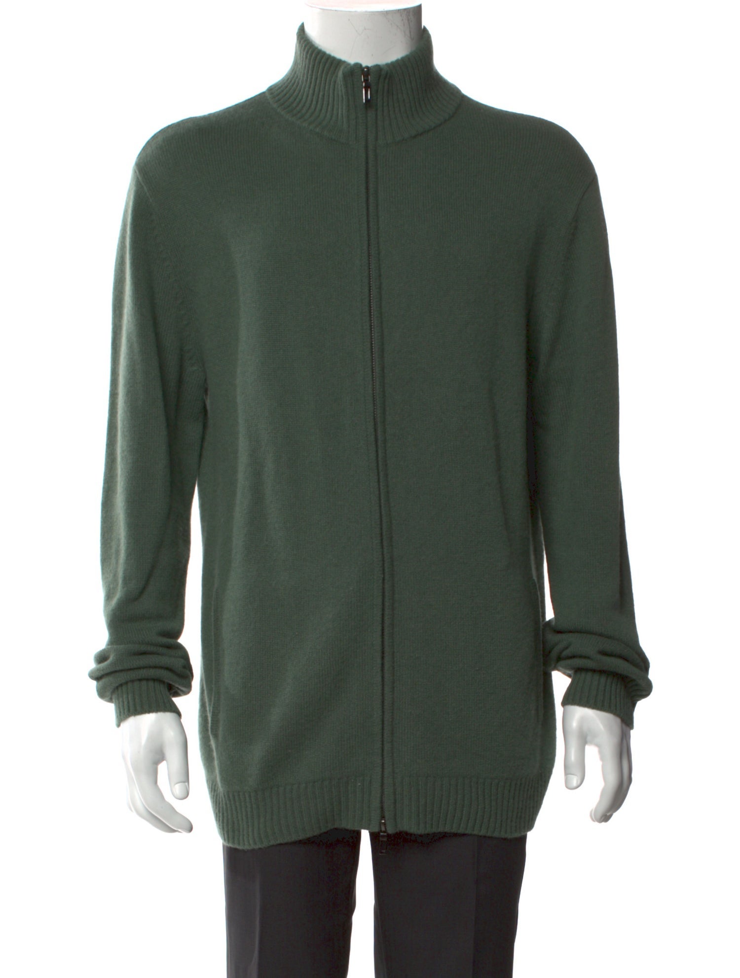 Neiman Marcus Cashmere Turtleneck Cardigan