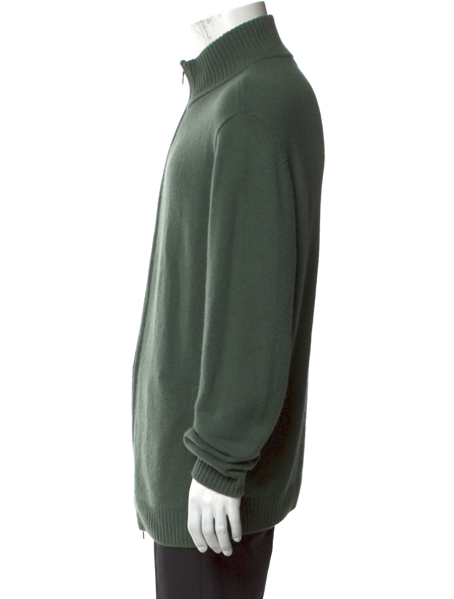 Neiman Marcus Cashmere Turtleneck Cardigan