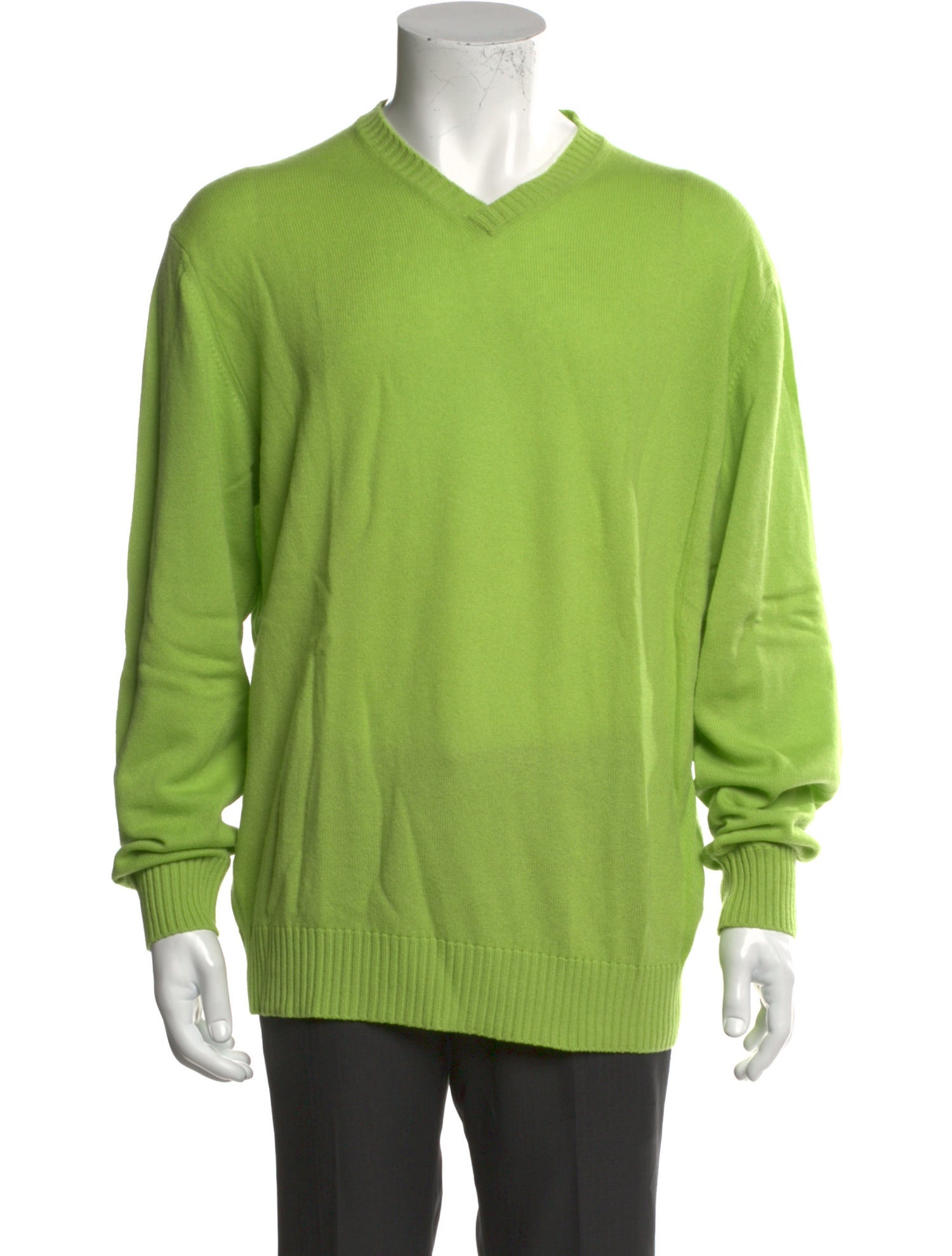 Neiman Marcus Cashmere V-Neck Pullover