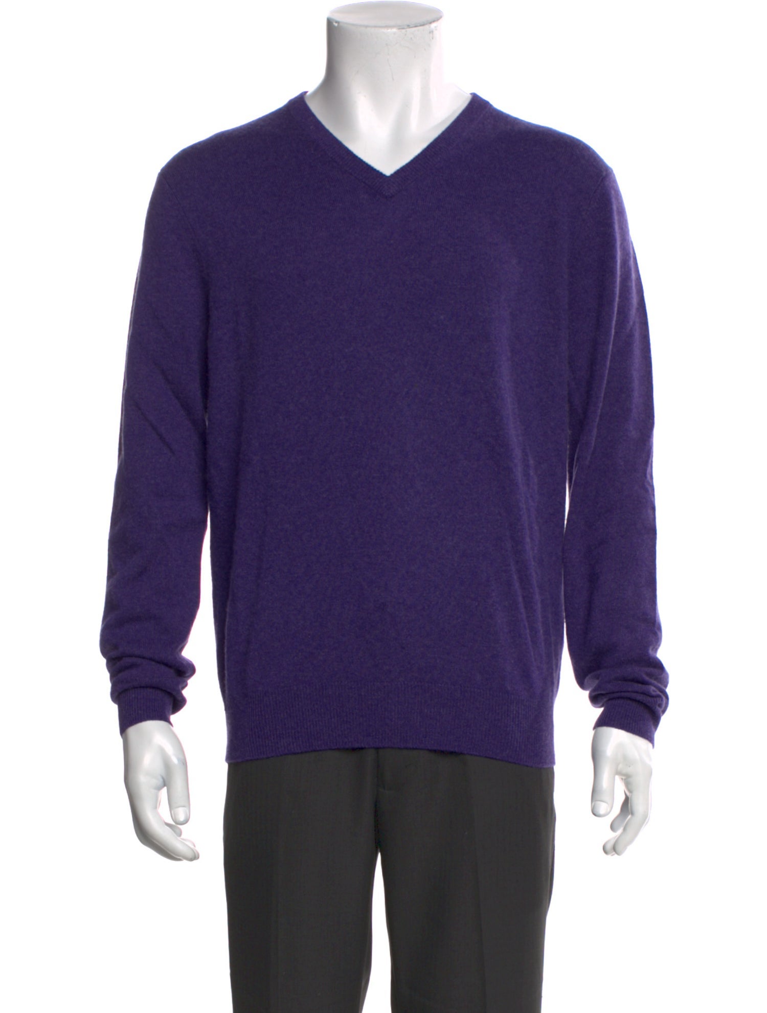 Neiman Marcus Cashmere V-Neck Pullover