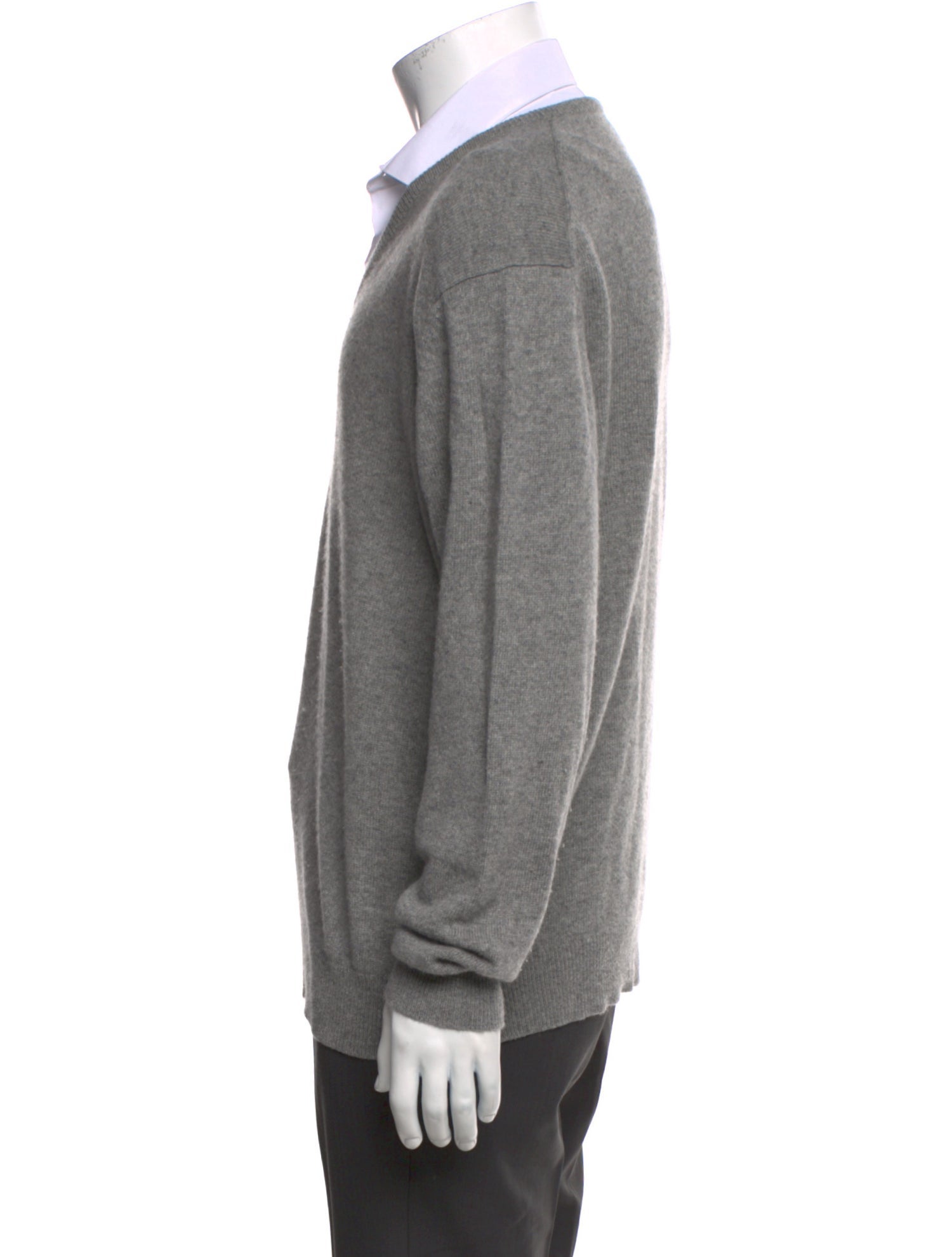 Neiman Marcus Cashmere V-Neck Pullover