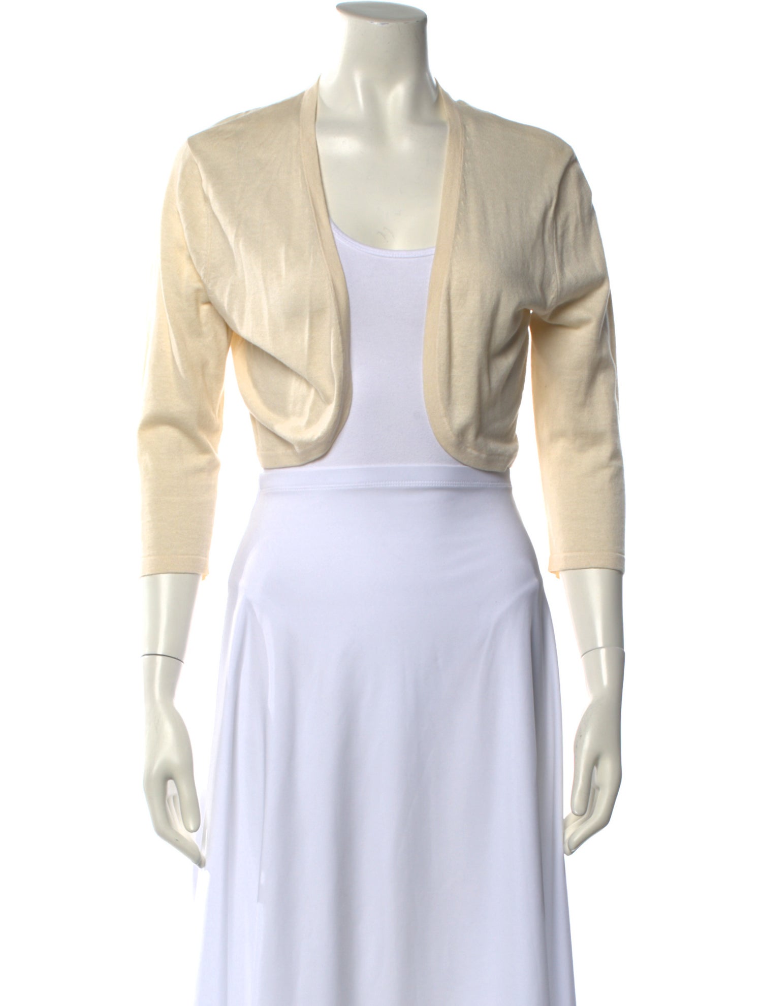 Neiman Marcus Open Front Sweater