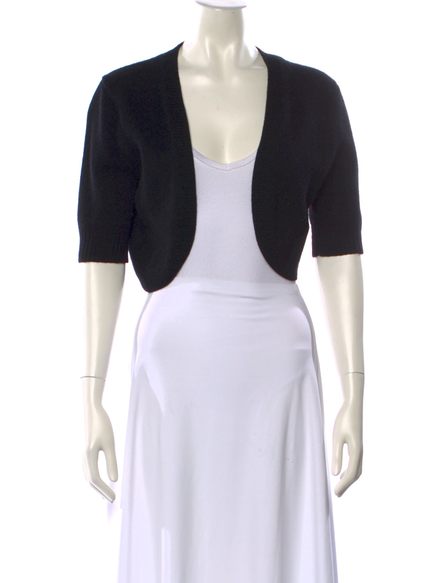 Neiman Marcus Cashmere Open Front Sweater