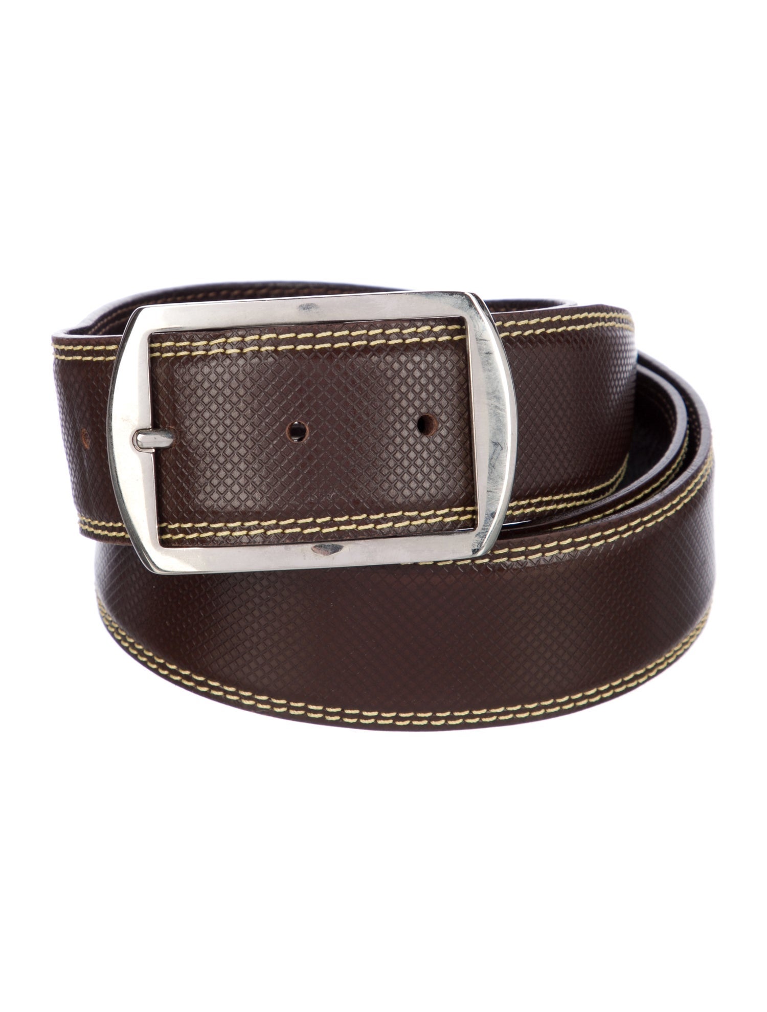 Dior Homme Stud-Embellished Leather Belt - Black Belts