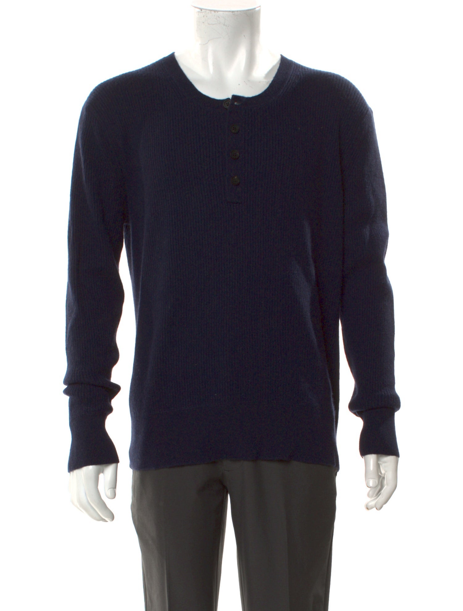 Neiman Marcus Crew Neck Long Sleeve Pullover