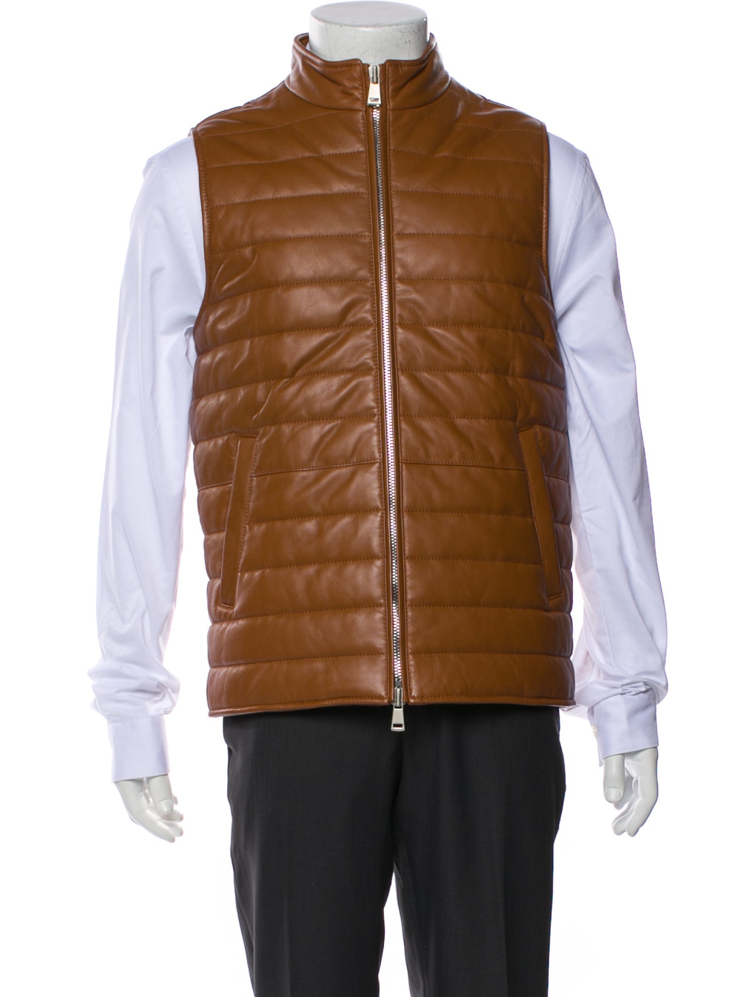 Neiman Marcus Lamb Leather Vest