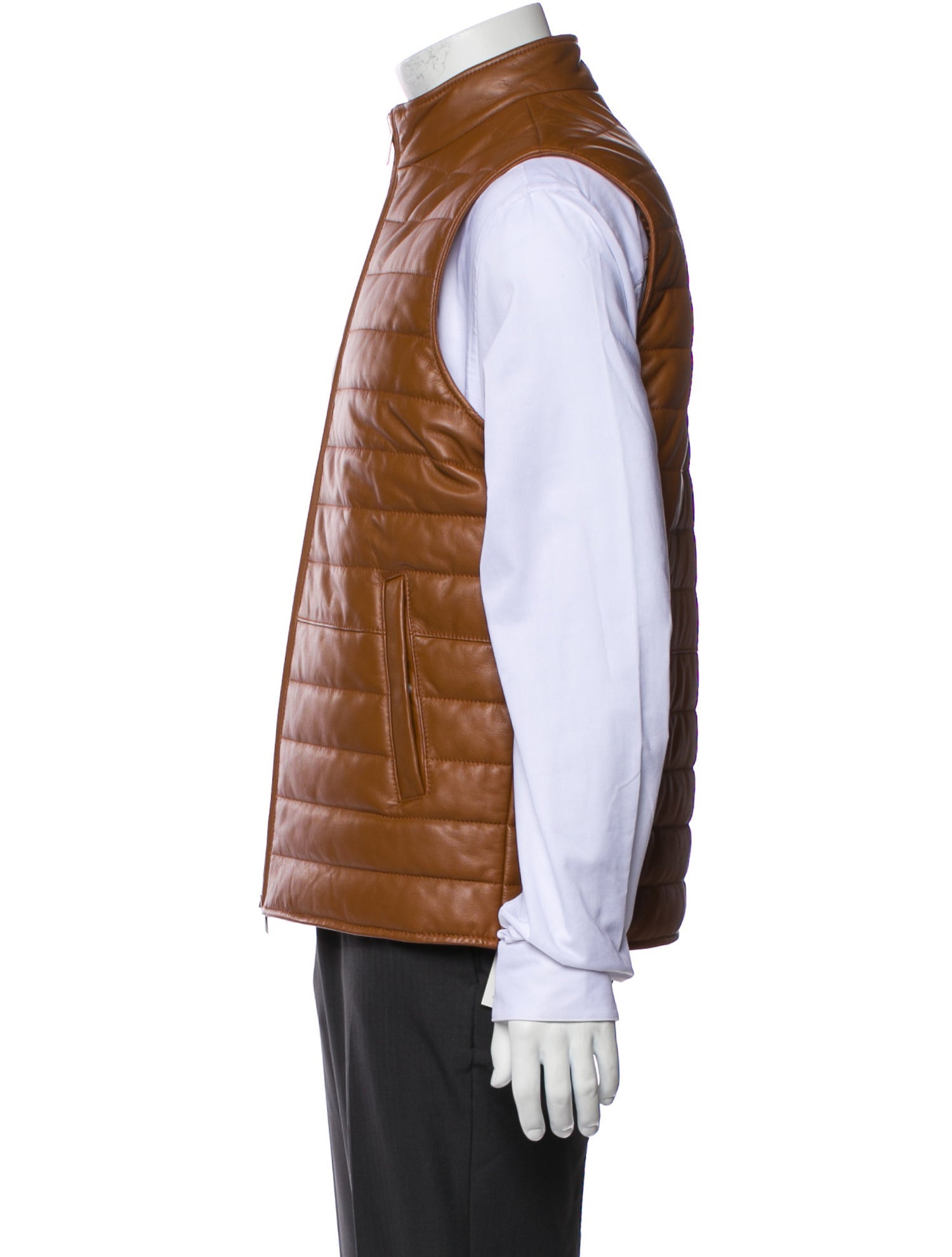 Neiman Marcus Lamb Leather Vest