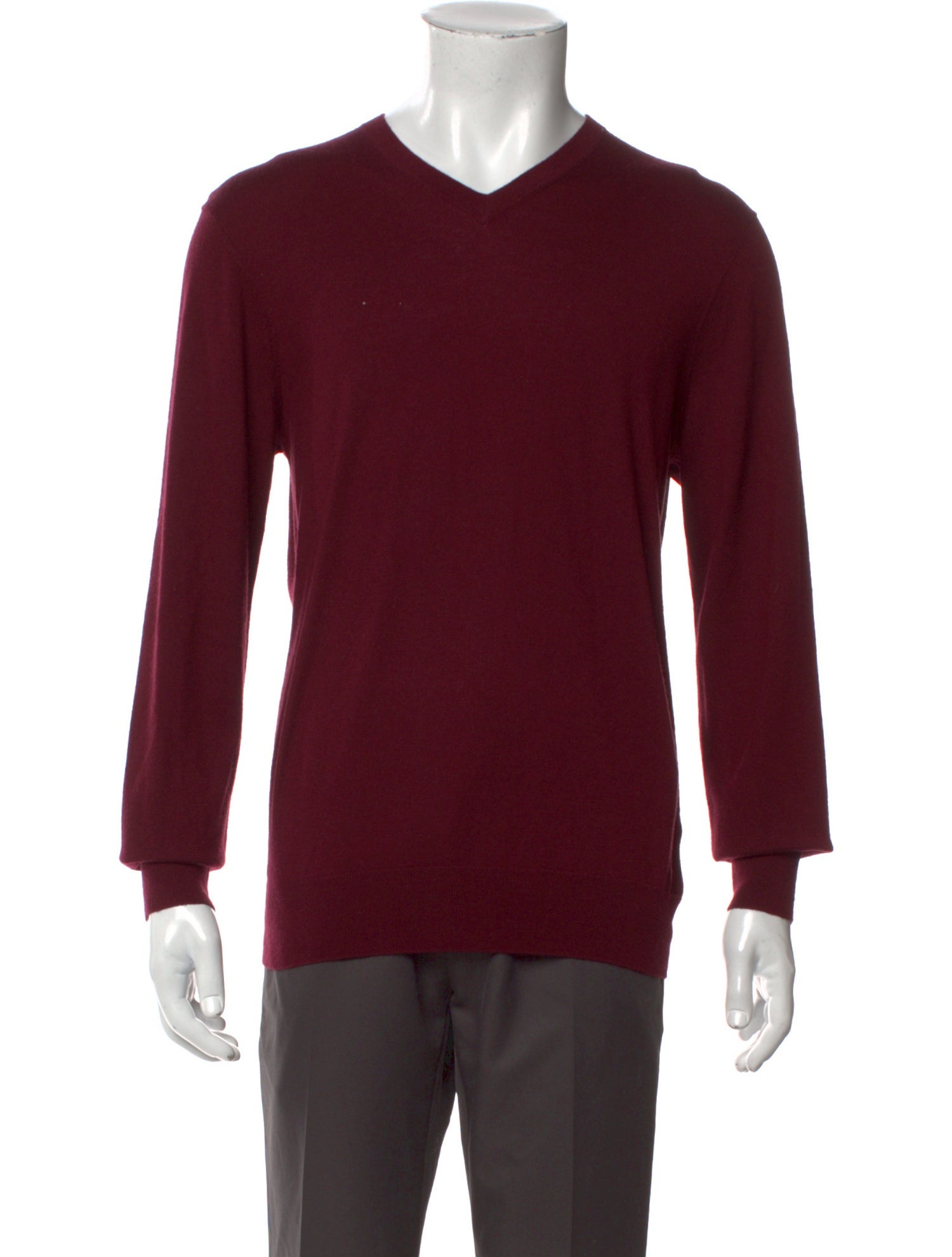 Neiman Marcus Cashmere V-Neck Pullover