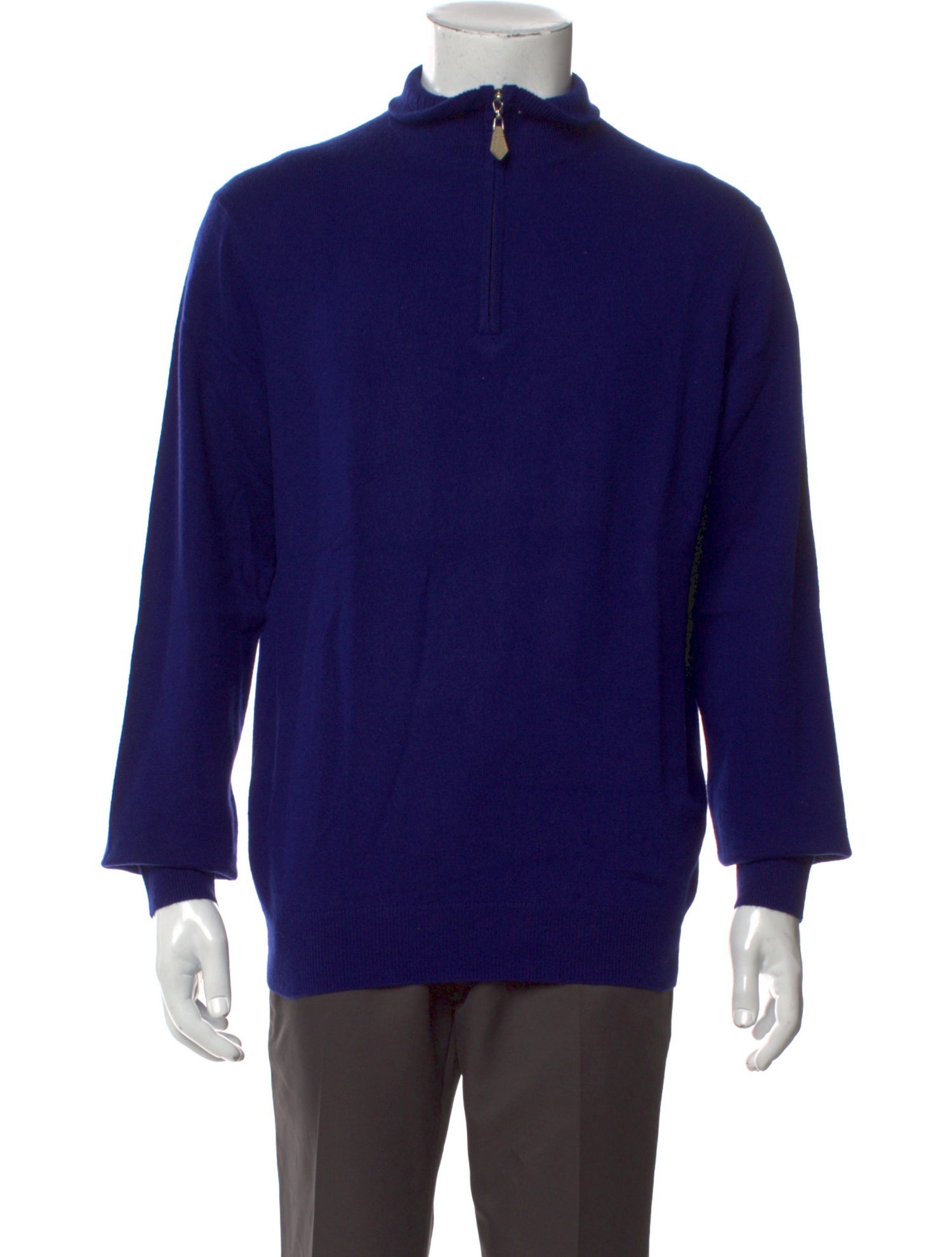 Neiman Marcus Cashmere Mock Neck Polo Sweater w/ Tags