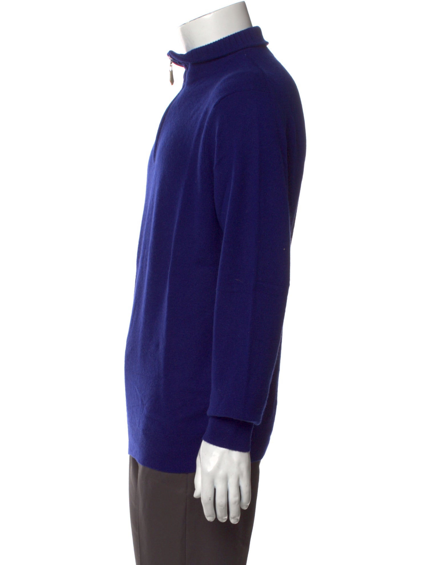 Neiman Marcus Cashmere Mock Neck Polo Sweater w/ Tags