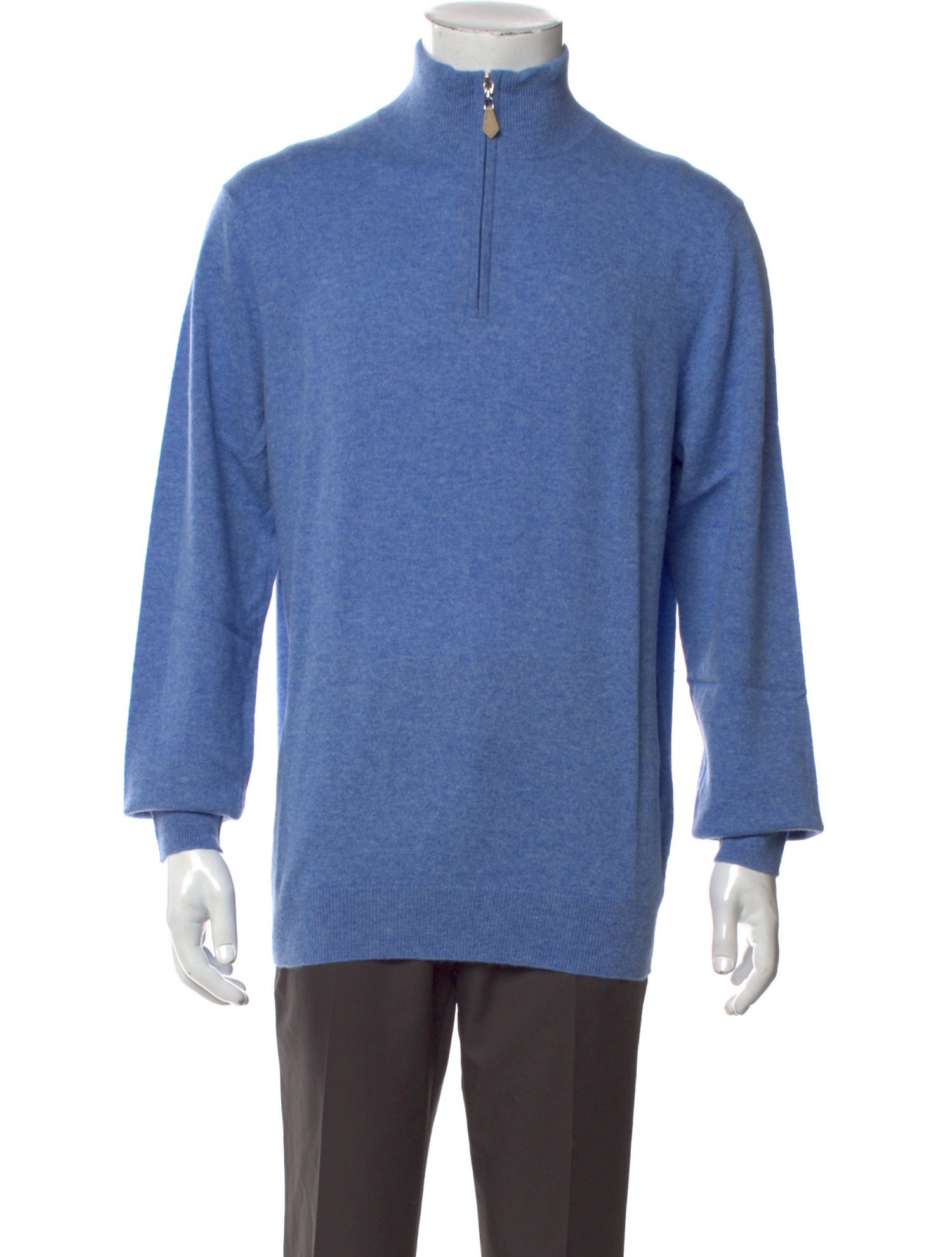 Neiman Marcus Cashmere Mock Neck Polo Sweater w/ Tags