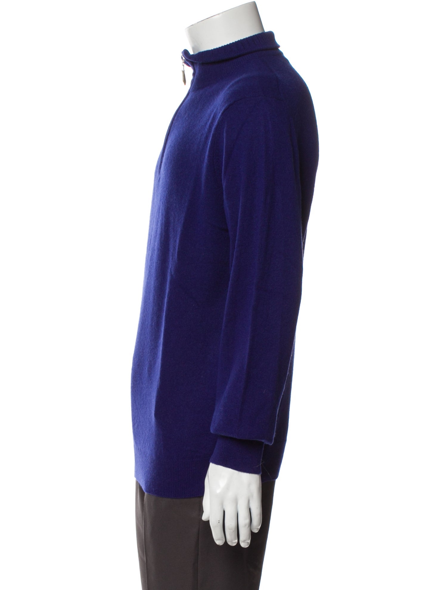 Neiman Marcus Cashmere Mock Neck Polo Sweater w/ Tags