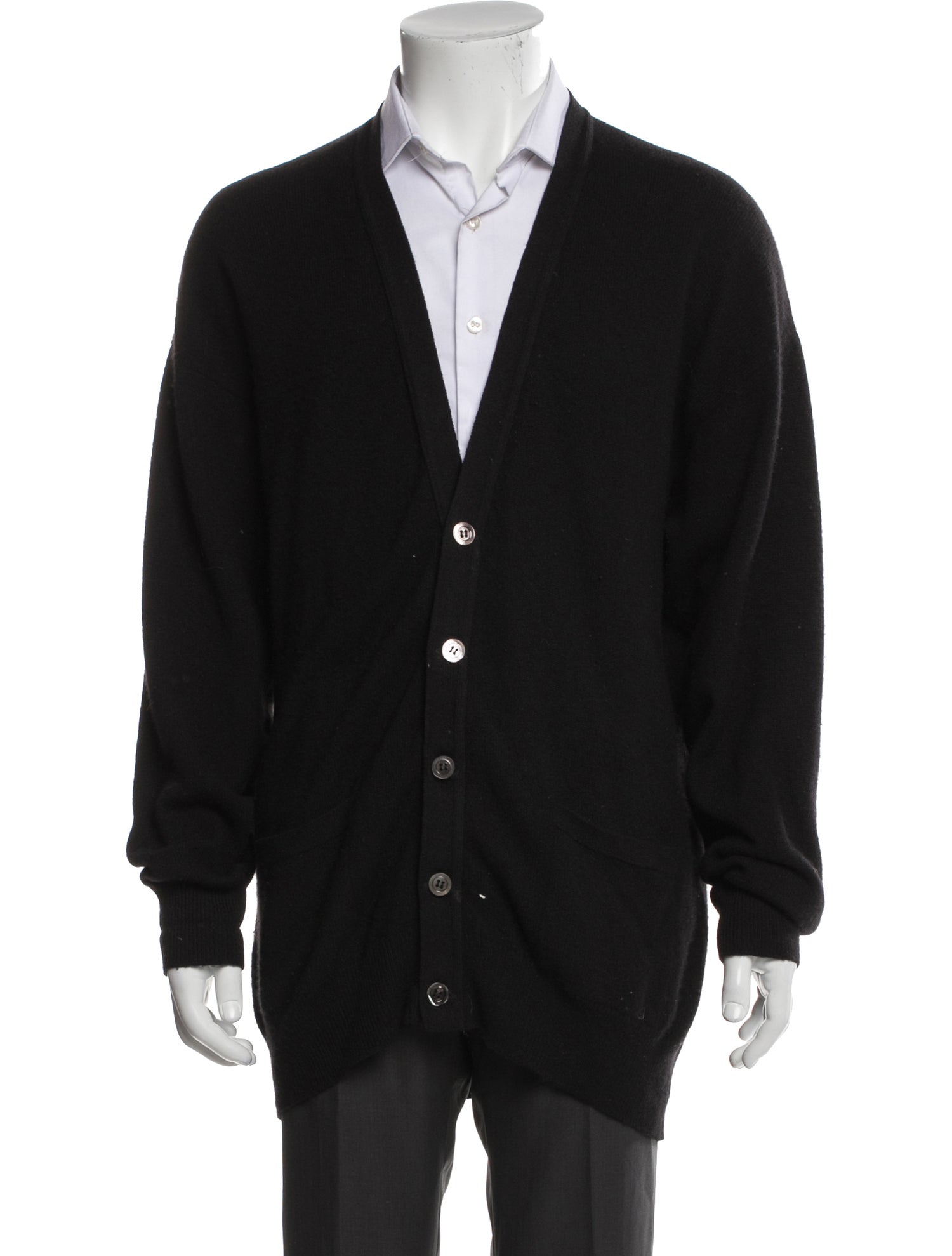 Neiman Marcus Cashmere V-Neck Cardigan
