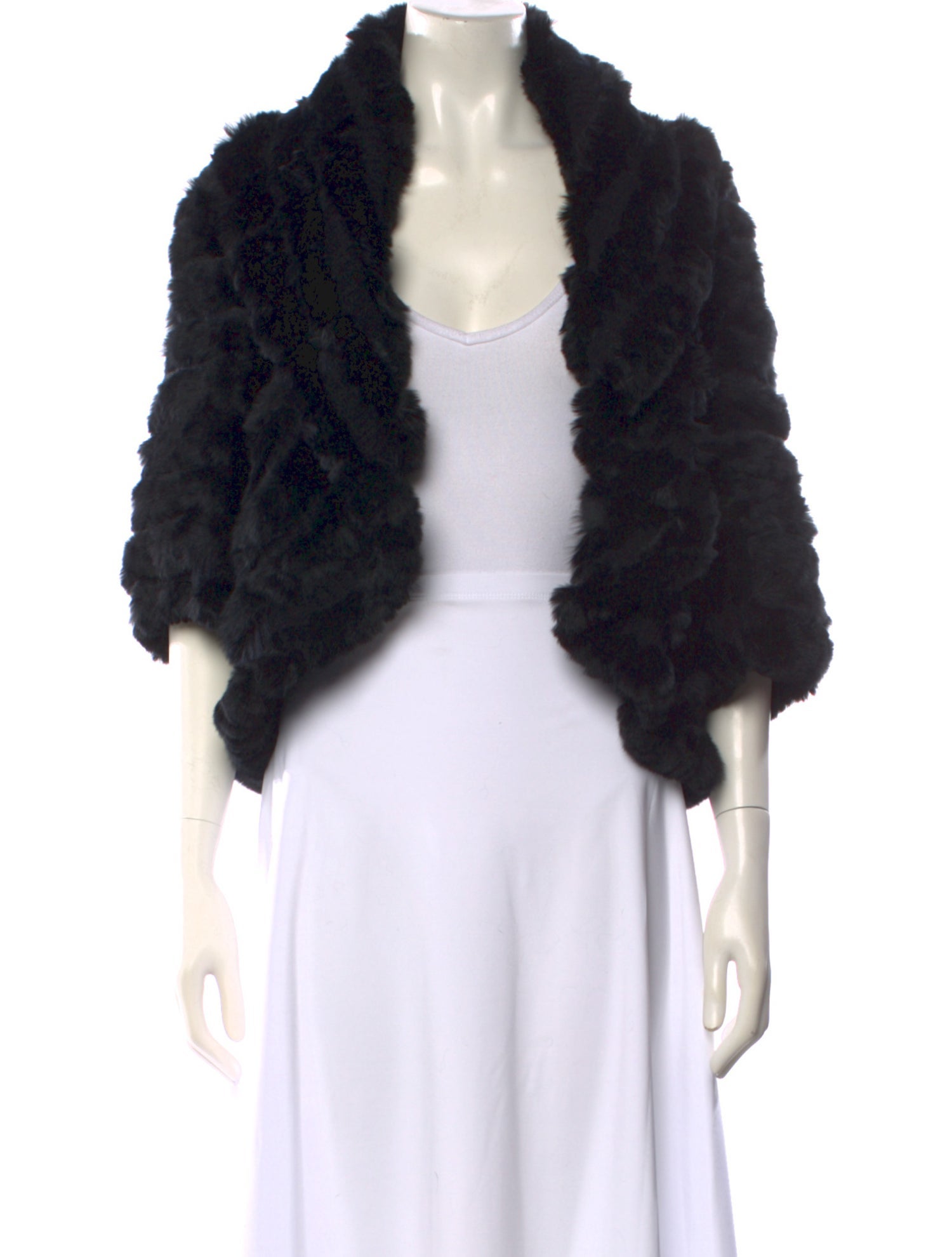 Neiman Marcus Fur Mock Neck Sweater w/ Tags