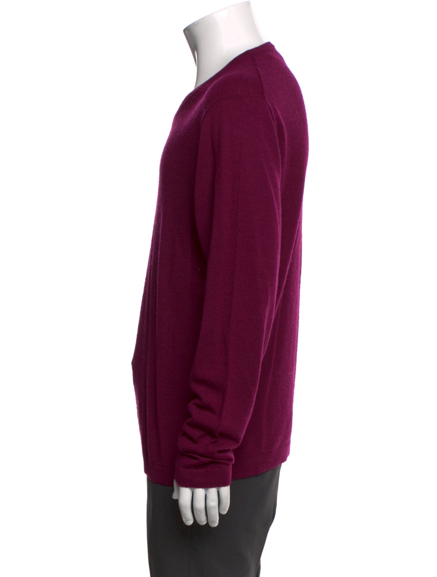 Neiman Marcus Merino Wool V-Neck Pullover
