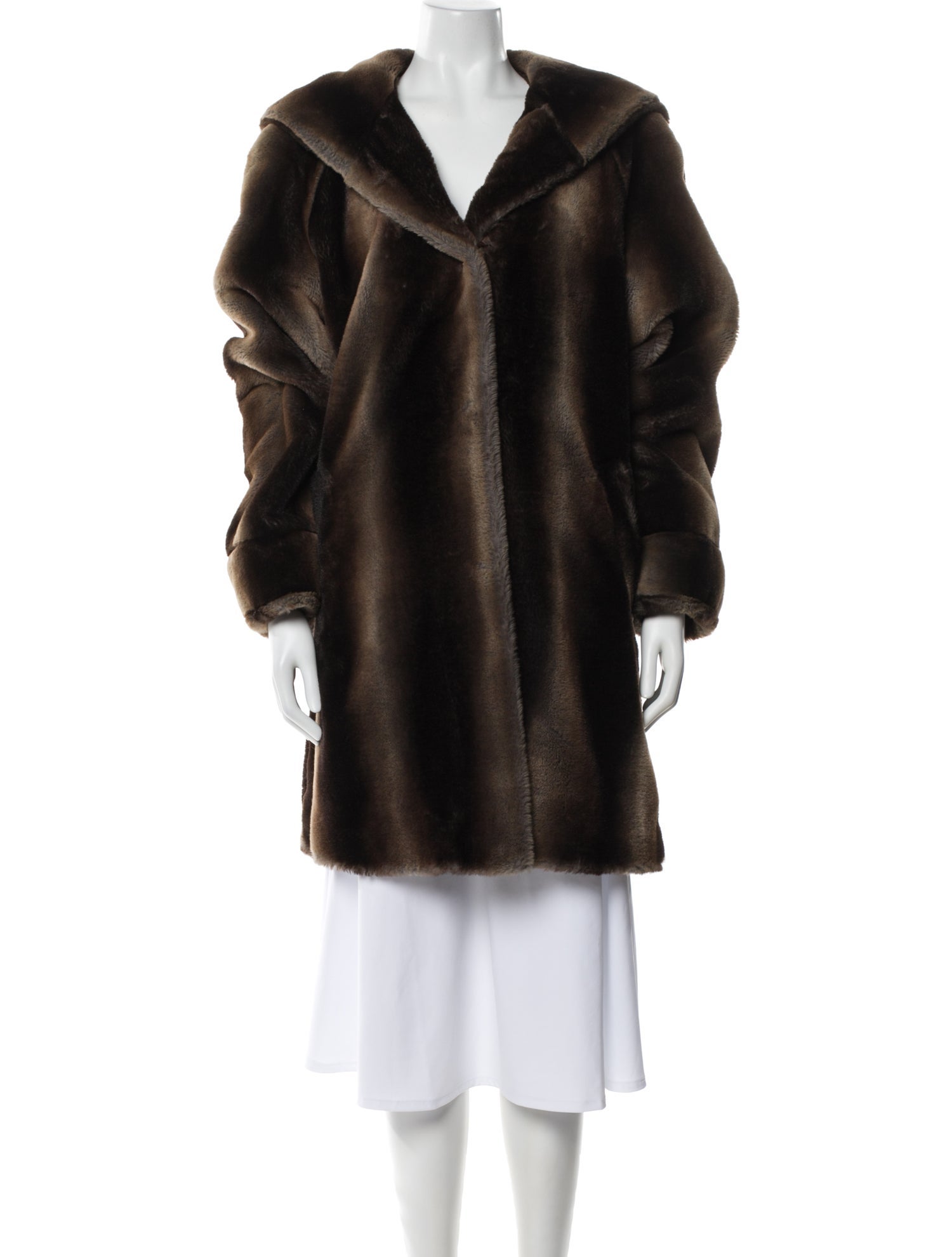 Neiman Marcus Faux Fur Coat