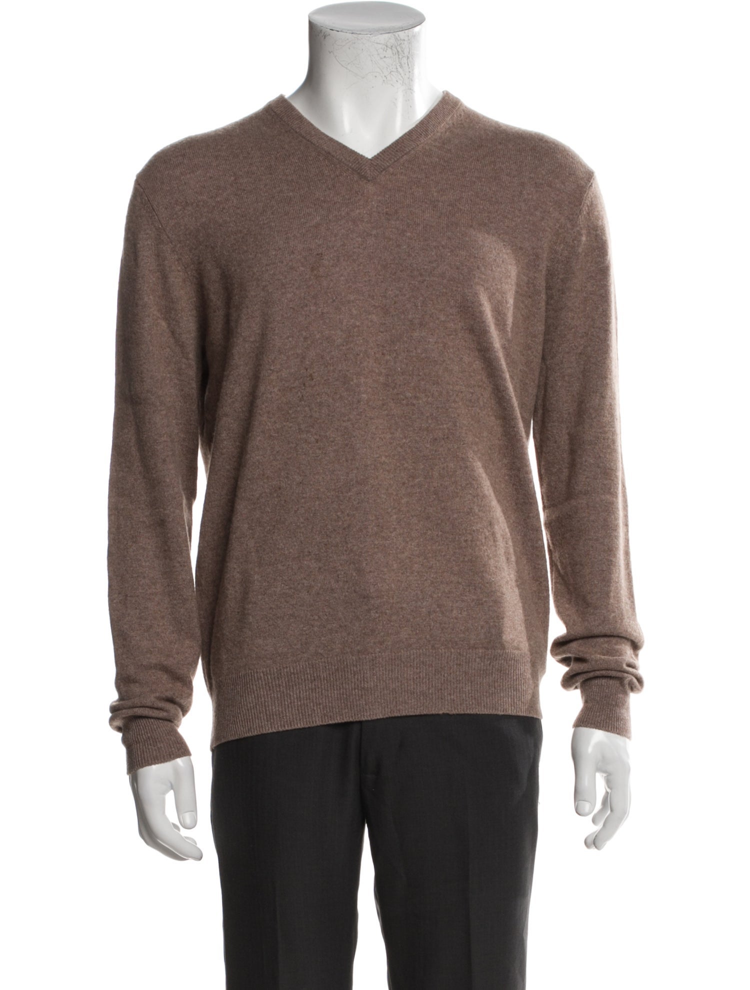 Neiman Marcus Cashmere V-Neck Pullover