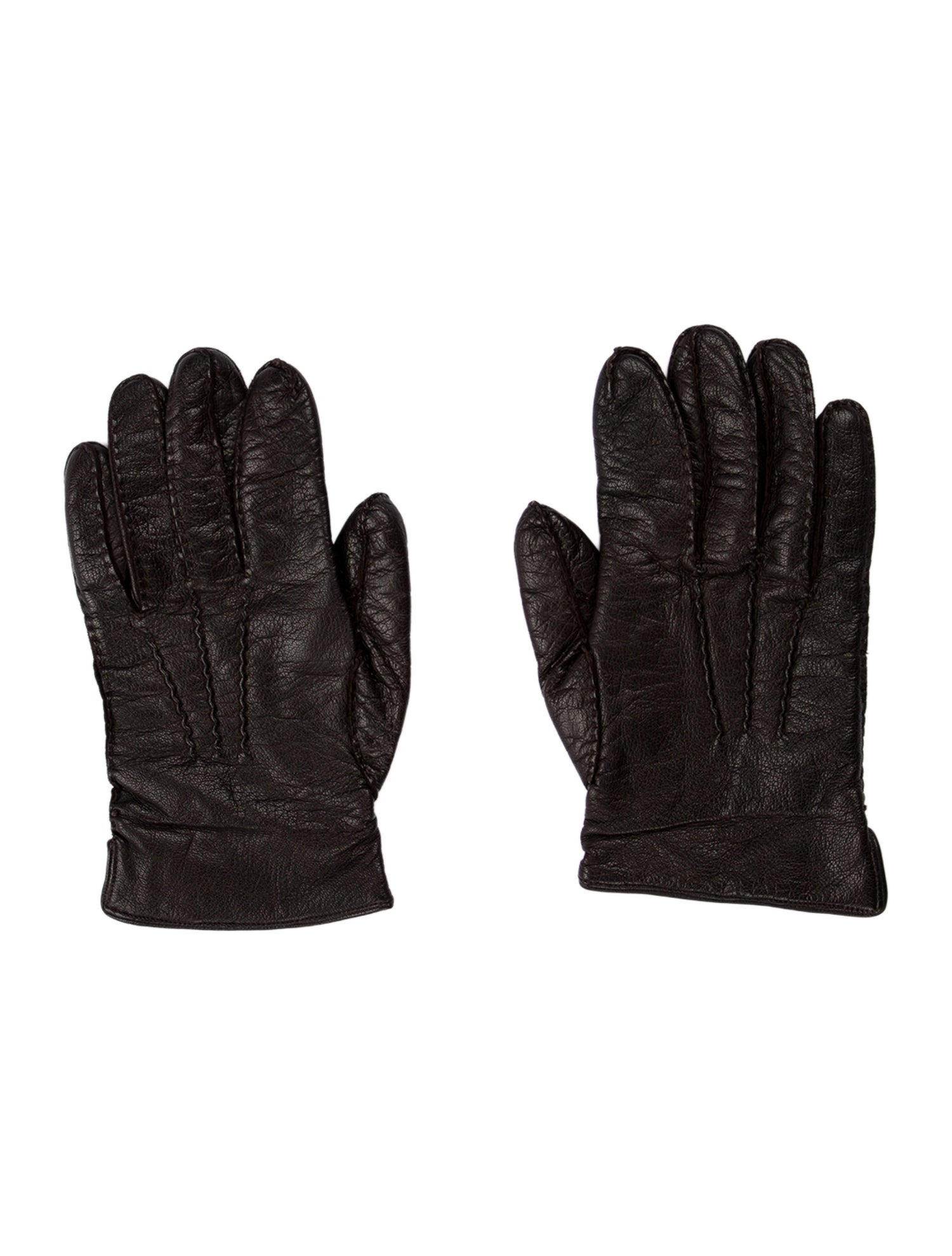 Neiman Marcus Leather Winter Gloves