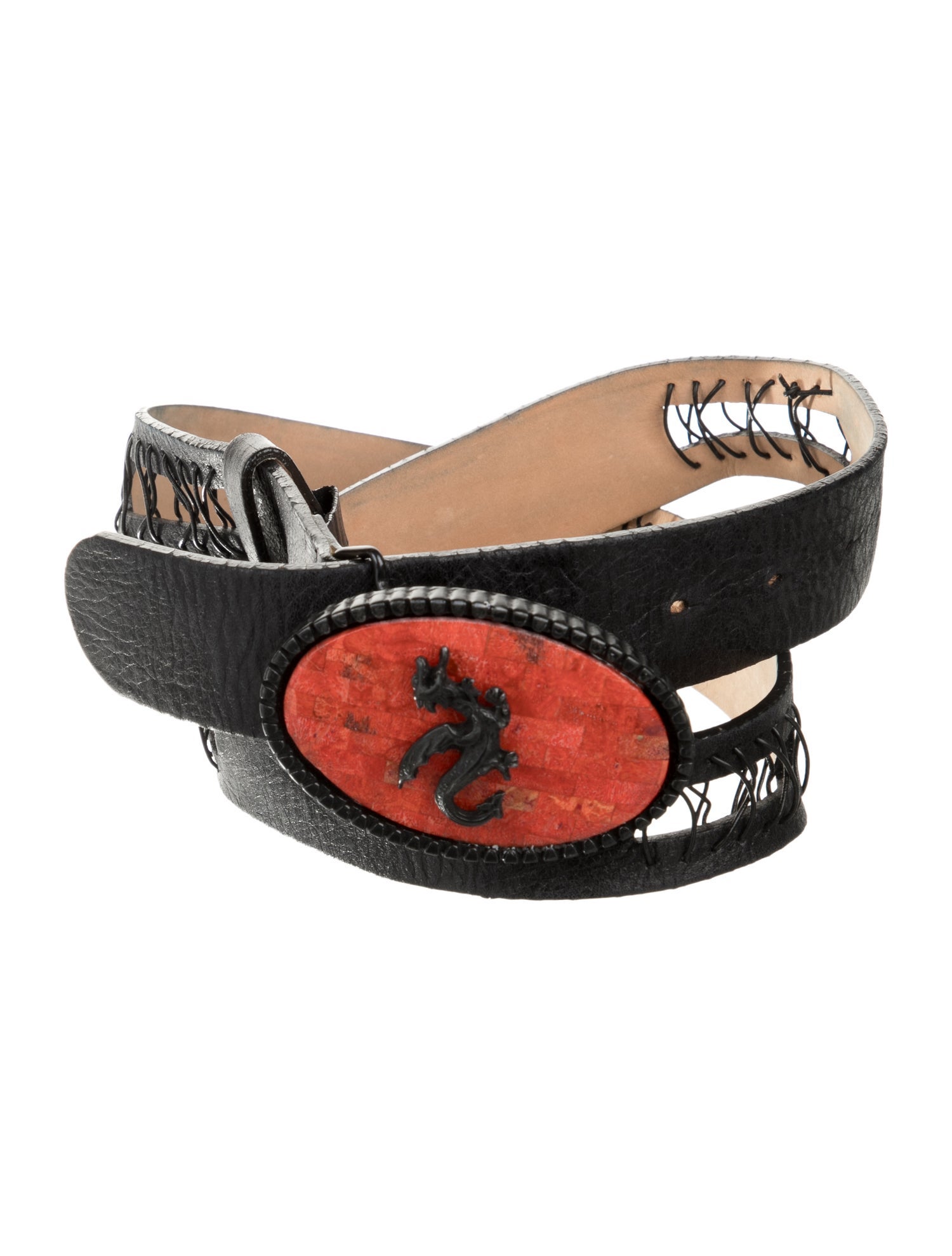 Neiman Marcus Wide Leather Waist Belt