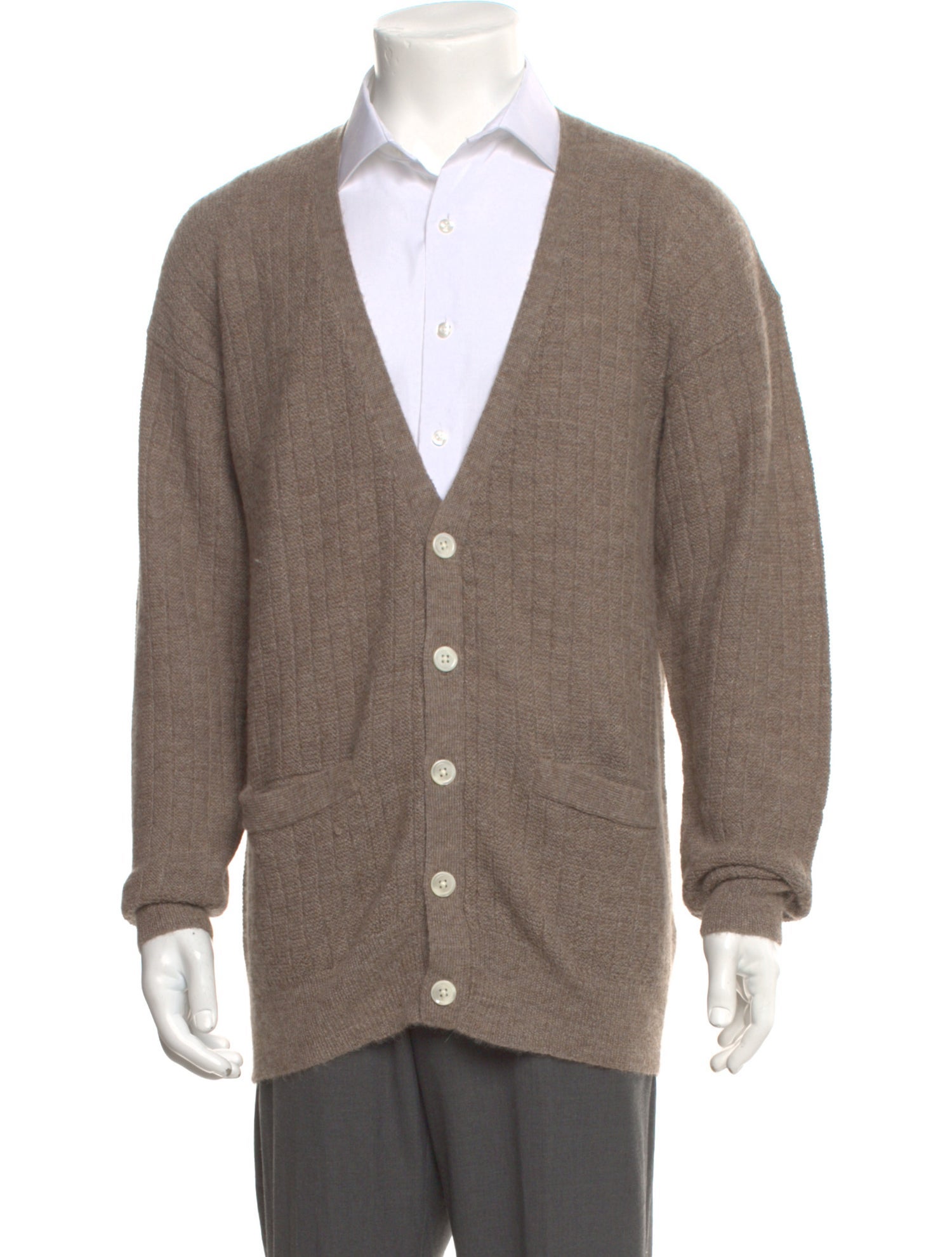 Neiman Marcus Baby Alpaca V-Neck Cardigan w/ Tags