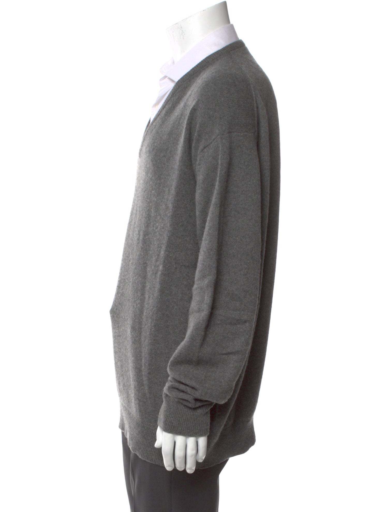 Neiman Marcus Cashmere V-Neck Pullover