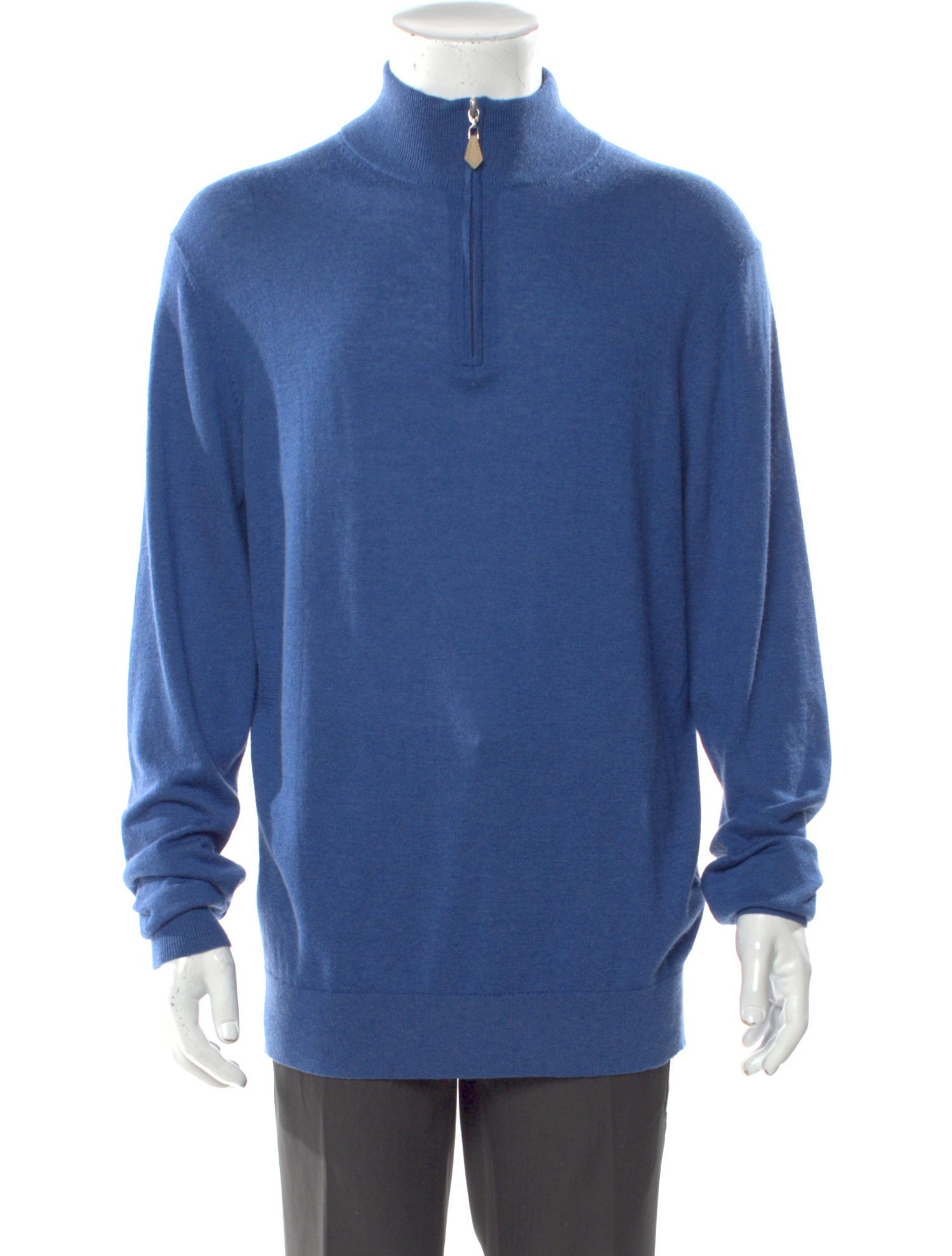 Neiman Marcus Cashmere Mock Neck Polo Sweater w/ Tags