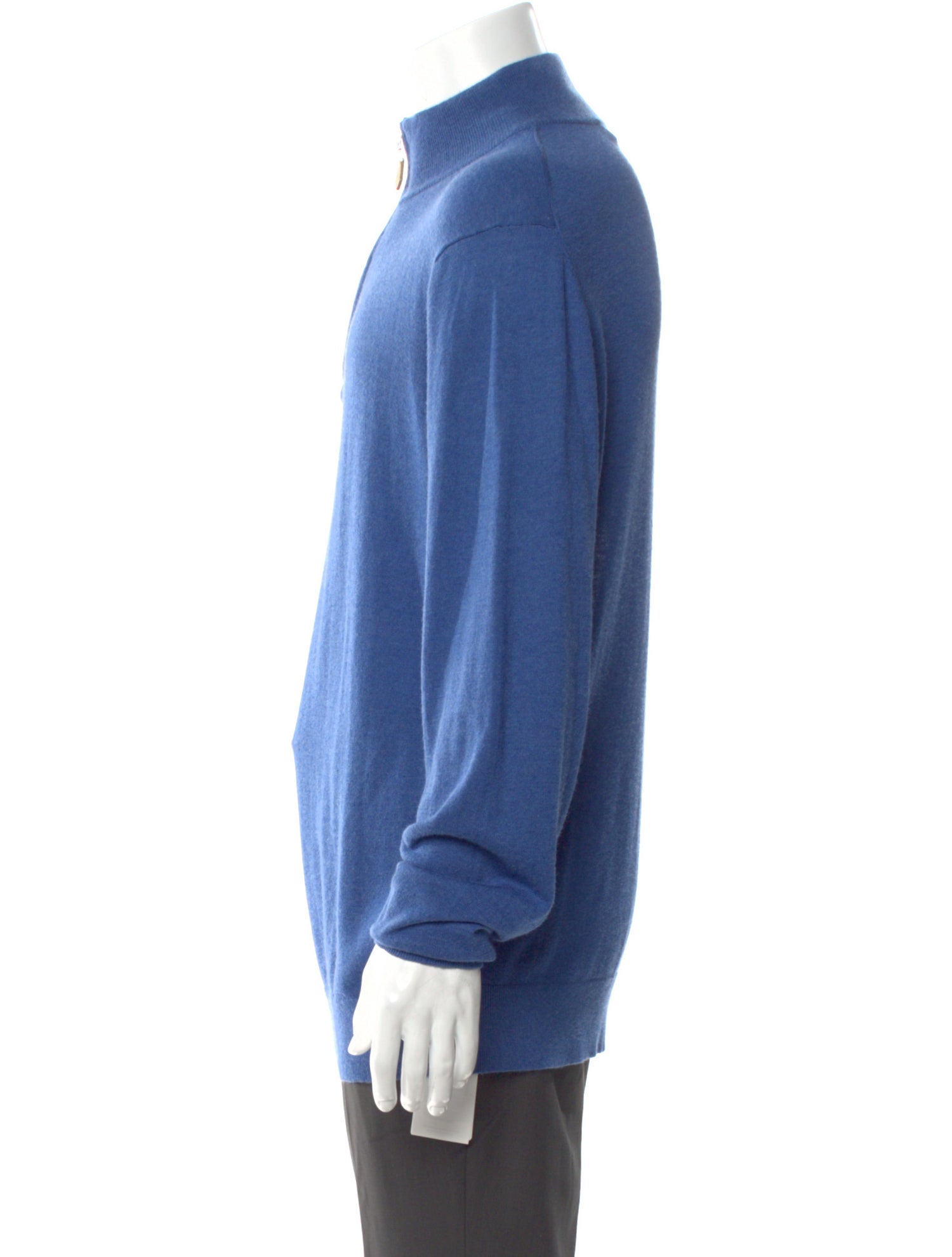 Neiman Marcus Cashmere Mock Neck Polo Sweater w/ Tags