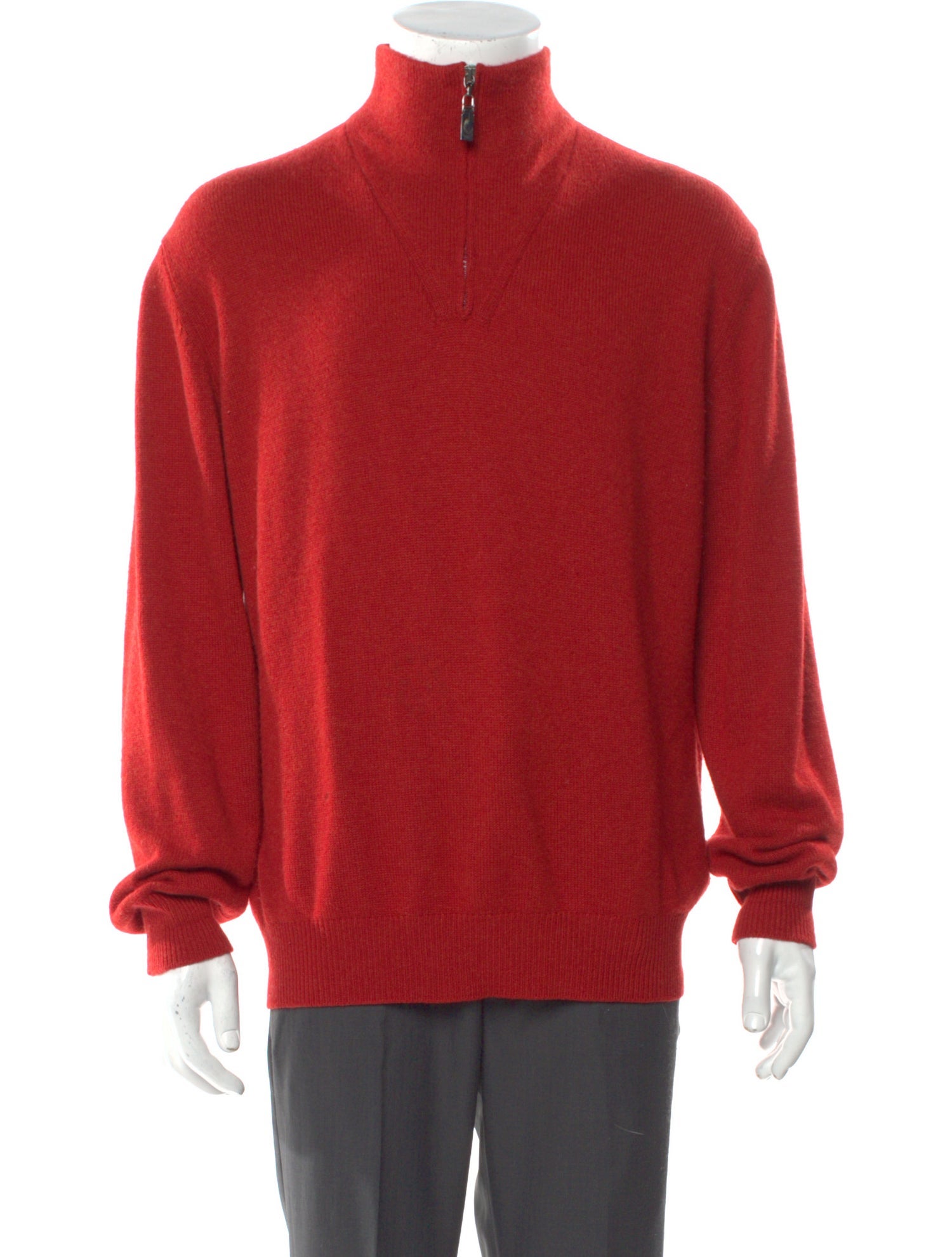 Neiman Marcus Cashmere Mock Neck Pullover