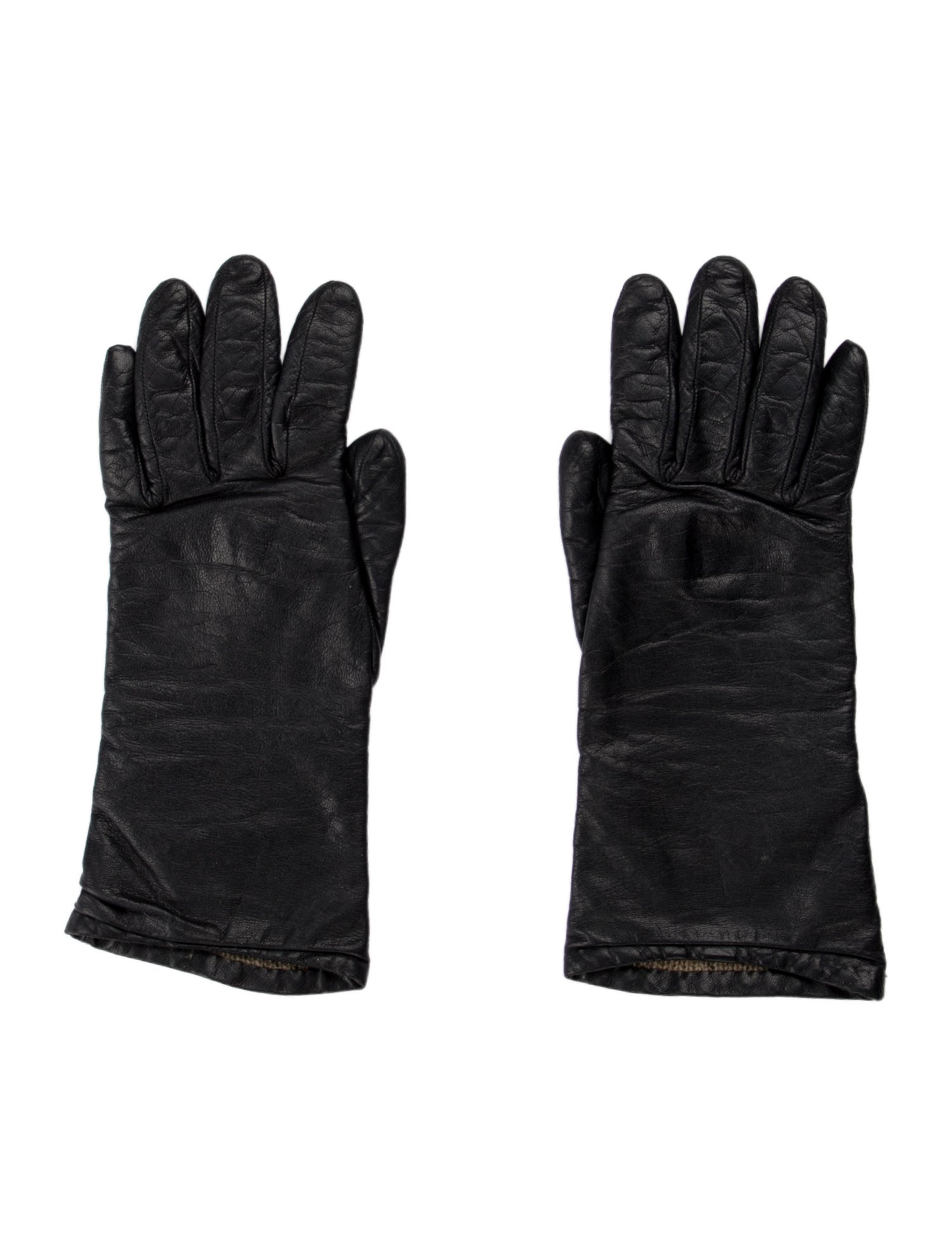 Neiman Marcus Leather Winter Gloves