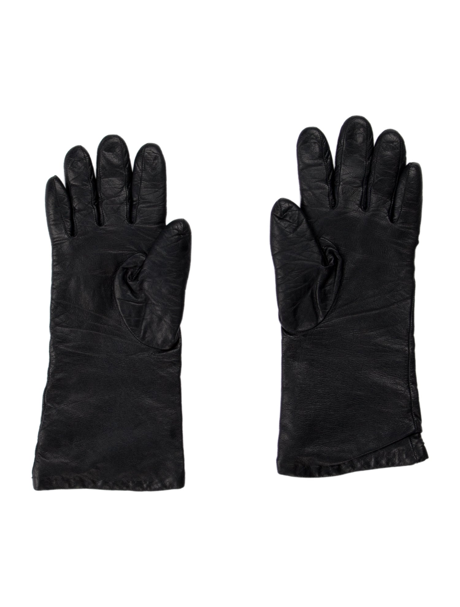 Neiman Marcus Leather Winter Gloves