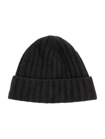Pre-owned Neiman Marcus Knit Beanie In Black