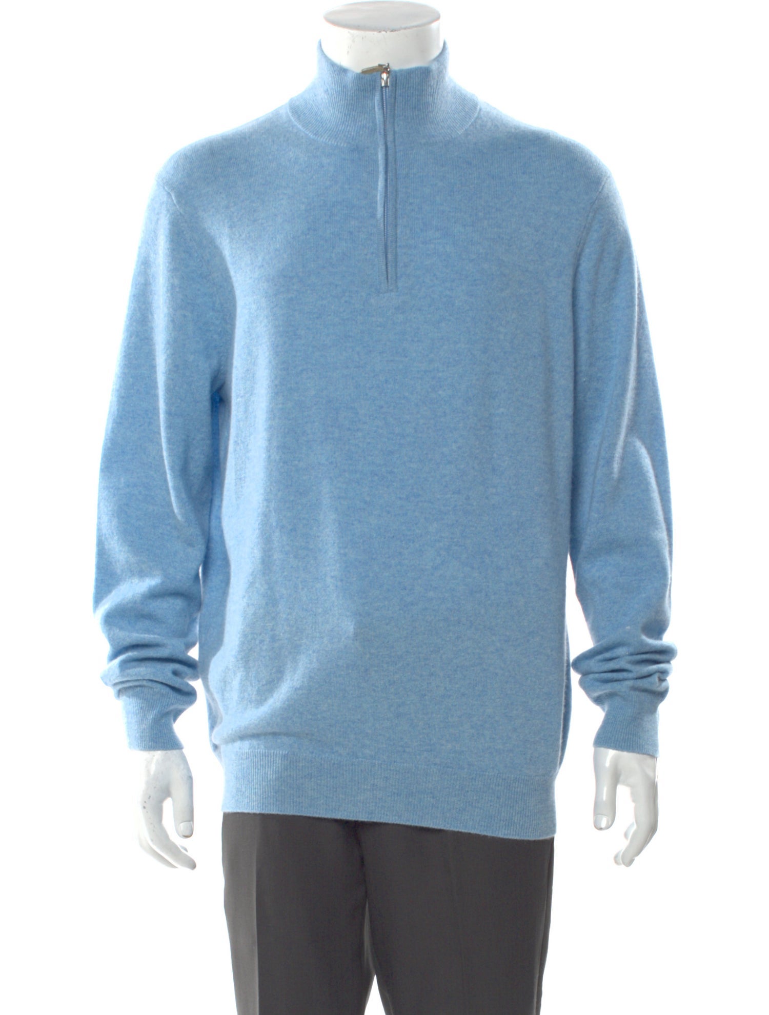 Neiman Marcus Cashmere Mock Neck Pullover